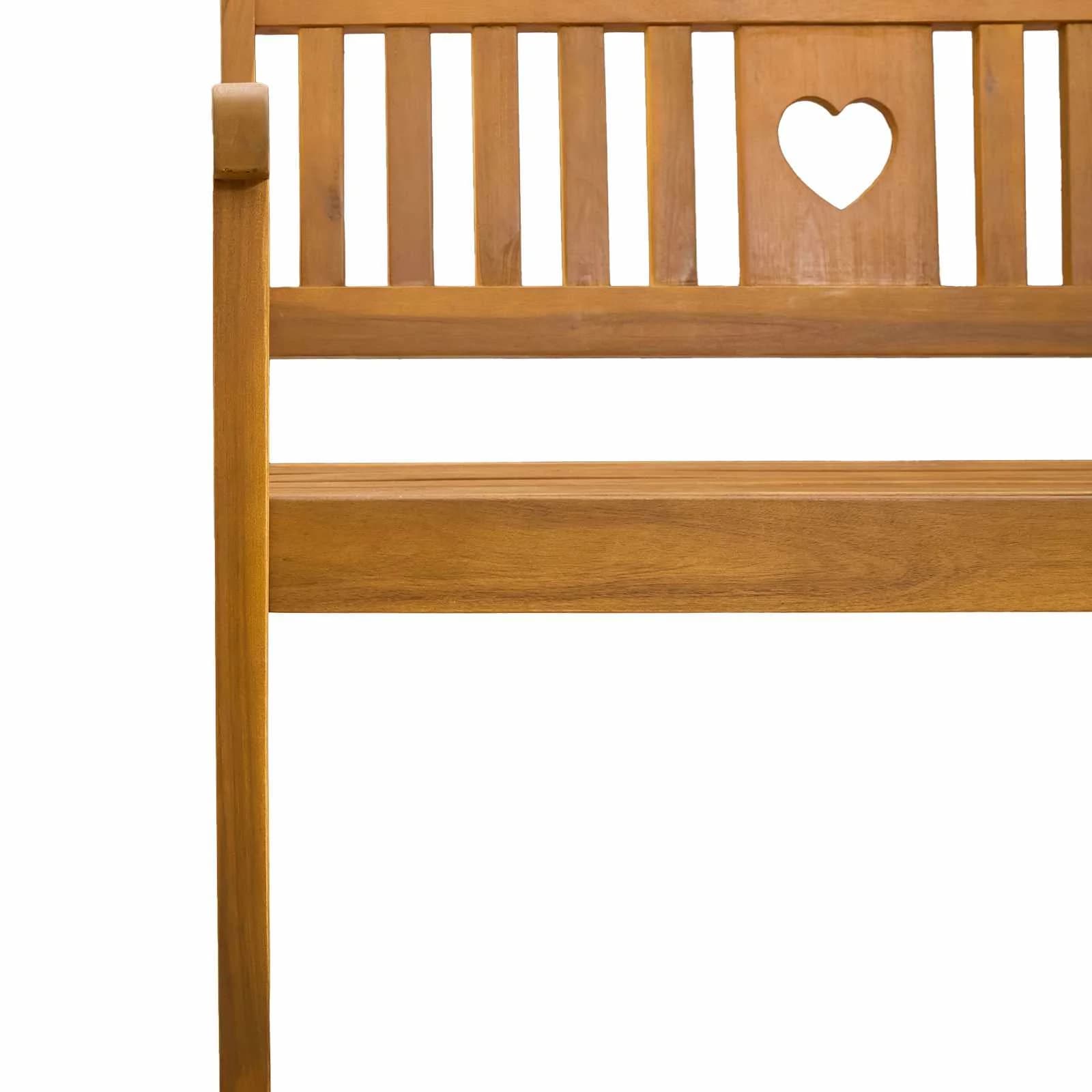 Zunanja klop Naravna 150 x 55,5 x 90 cm Masiven les akacije - slika 6