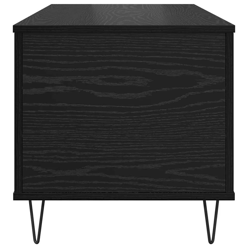 Klubska miza Črni hrast 90 x 44.5 x 45 cm Inženirski les - slika 7