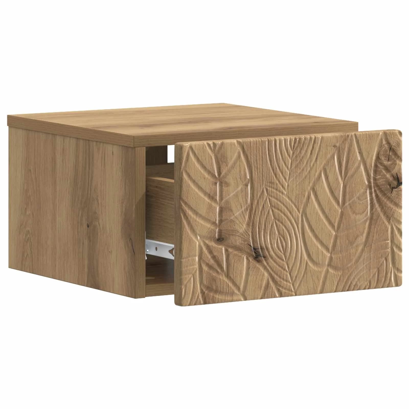 Stenski nočni omarici 2 kos Artisan hrast 49 x 34,5 x 20 cm - slika 5