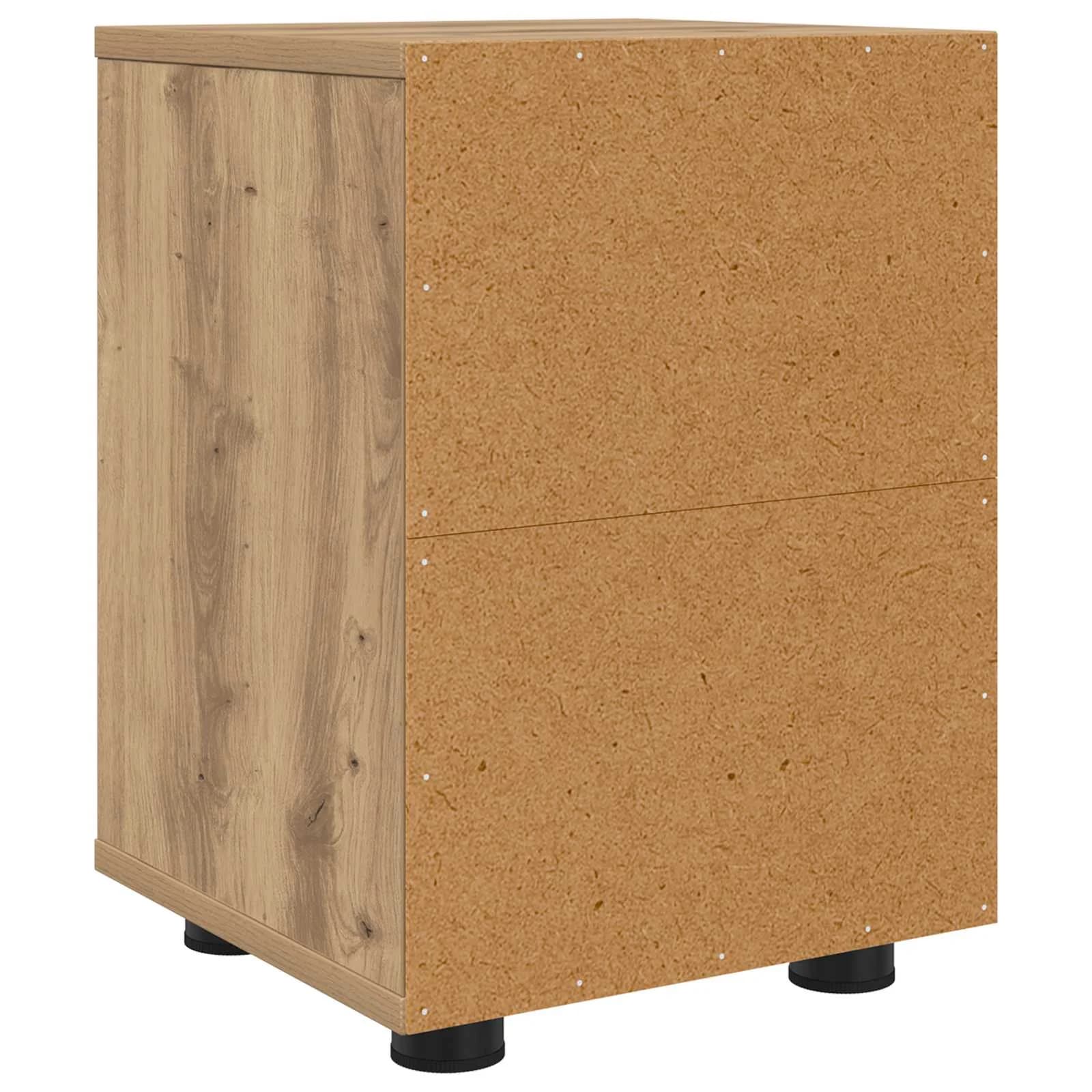 Nočna omarica Umetni hrast 30,5 x 30 x 43 cm Inženirski les - slika 8