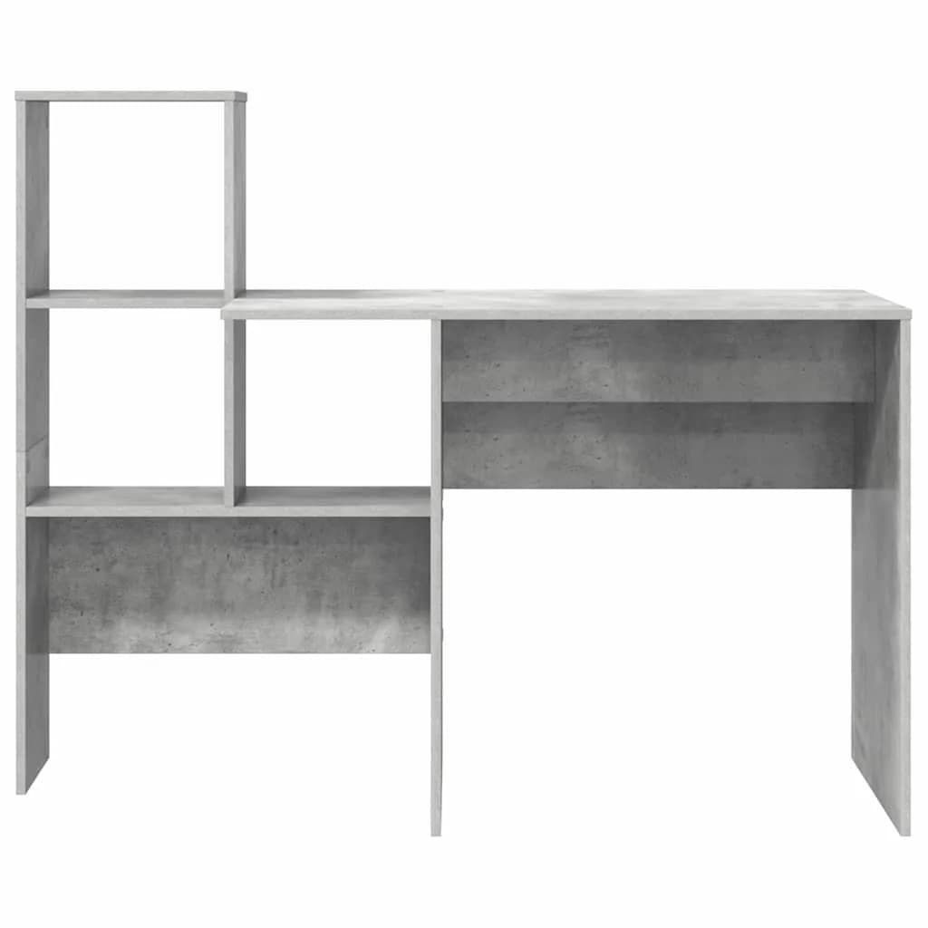 Miza Betonsko siva Inženirski les 131,5 x 50 x 106,5 cm - slika 5
