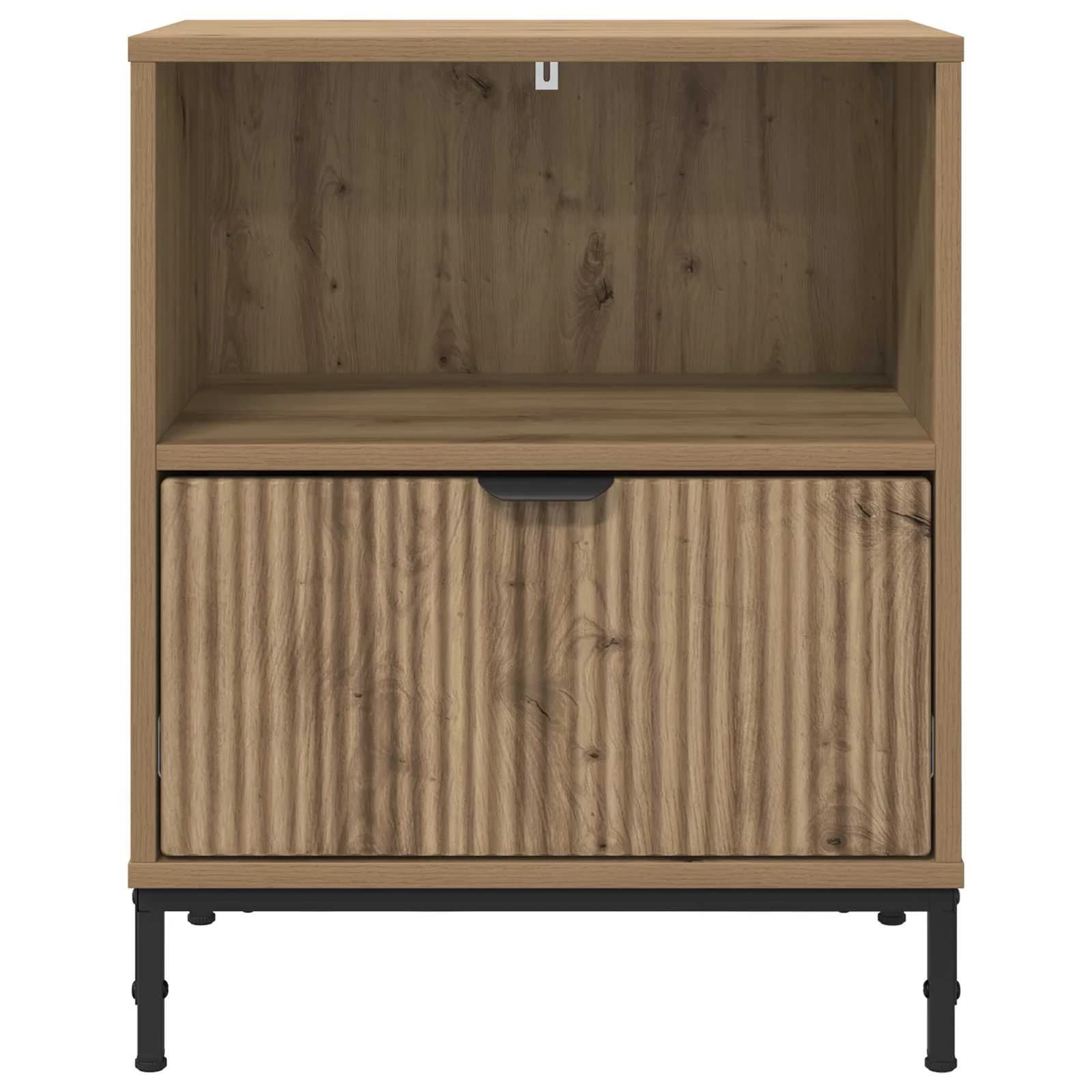 Nočna omarica 2 kos artisan hrast 49 x 36 x 61 cm - slika 6