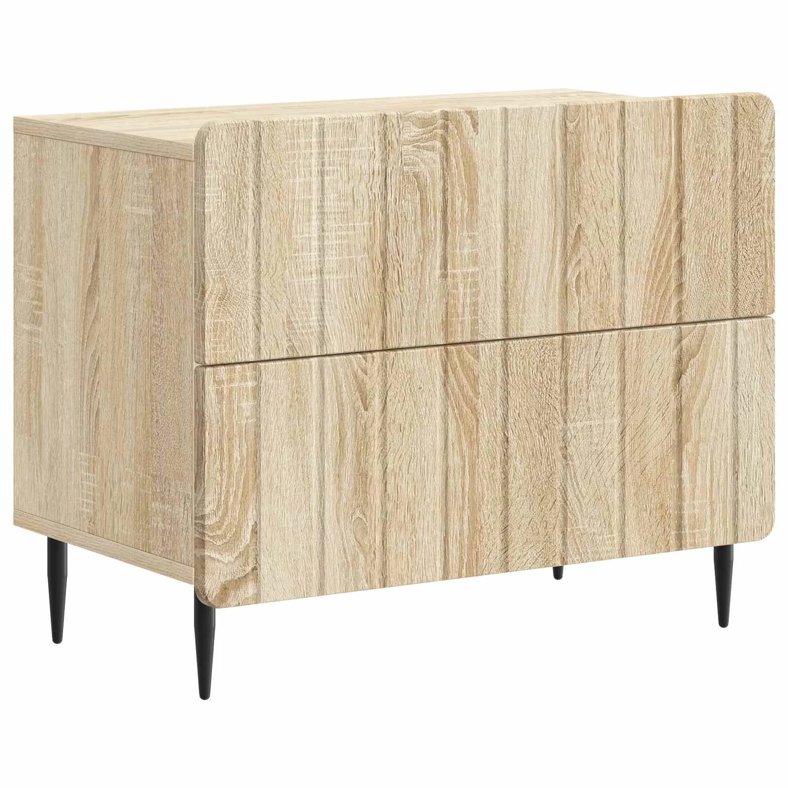 Nočna omarica Sonoma hrast 62 x 34,5 x 49,5 cm Inženirski les - slika 2