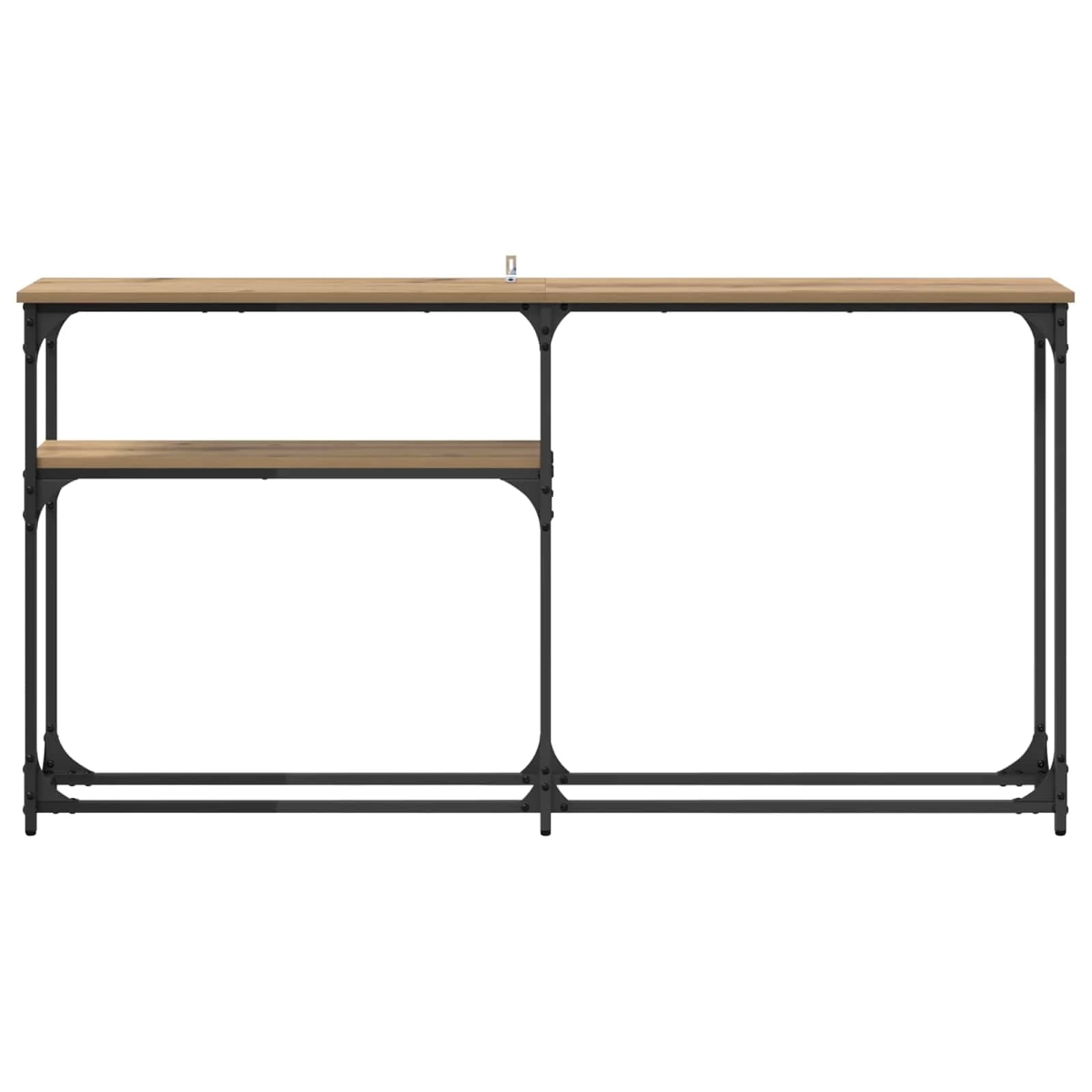 Konzolnamizica Umetni hrast 145 x 22,5 x 75 cm Inženirski les - slika 5