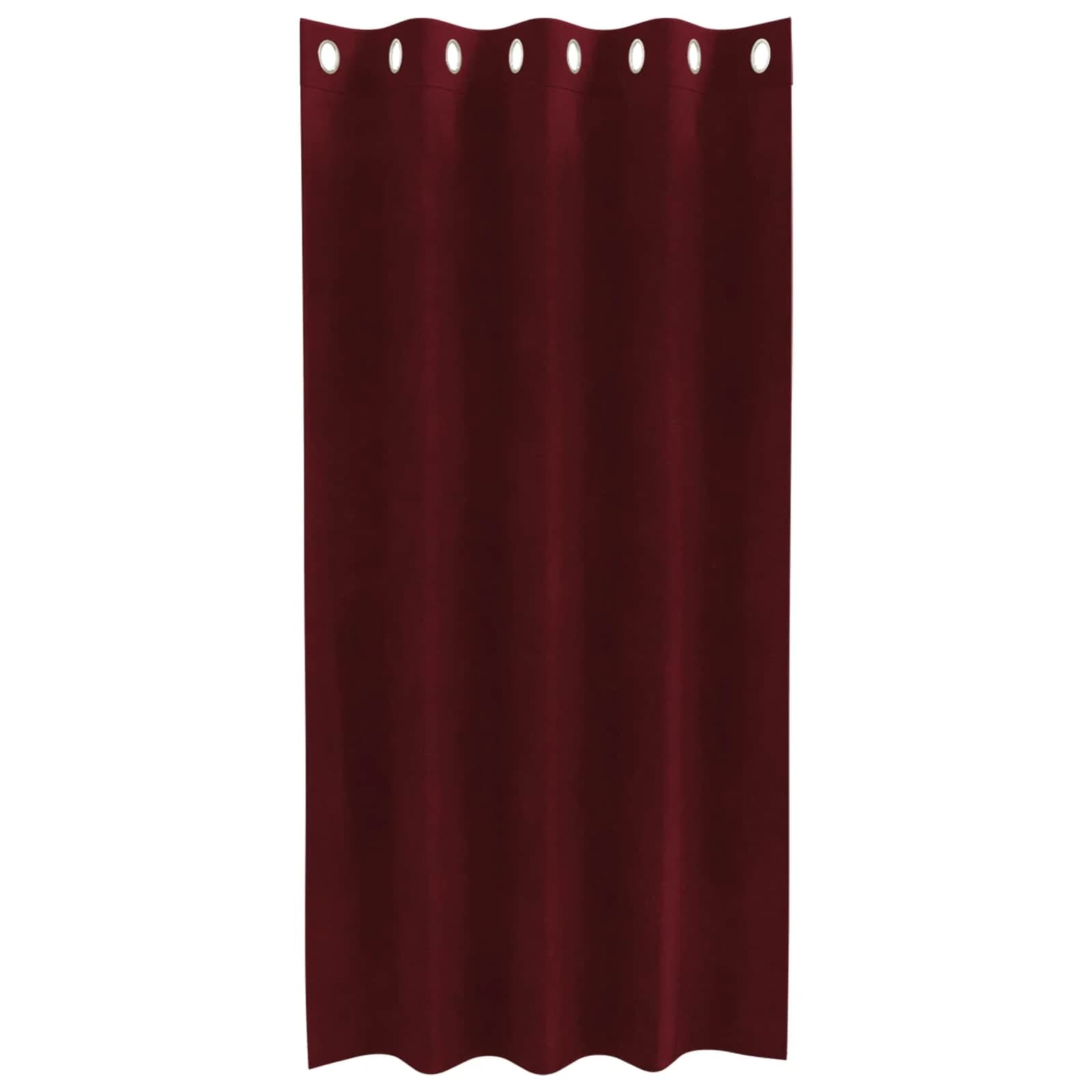 Zatemnitvene zavese 2 kos Vinorodna rdeča 140 x 175 cm Žamet - slika 4