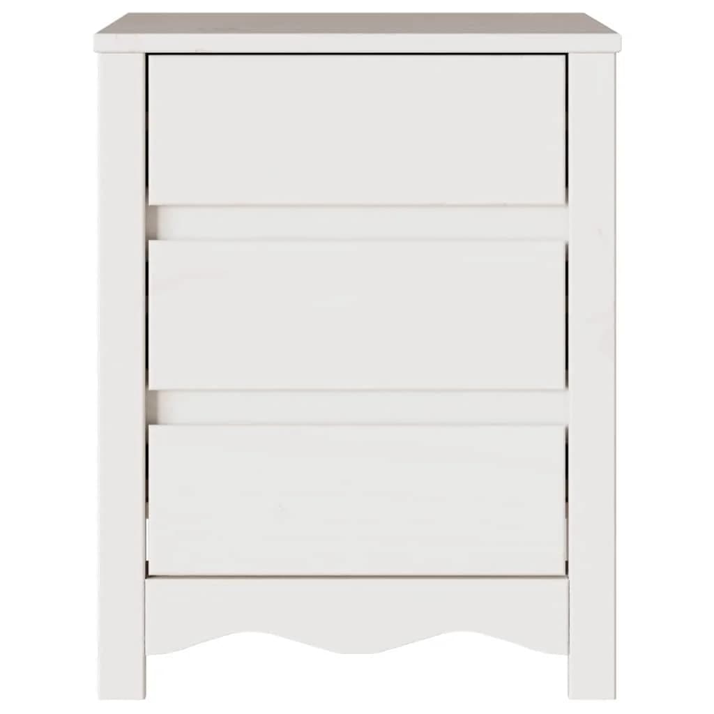 Klubska miza Drammen Bela 45 x 35 x 56 cm Masivno borovo les - slika 7