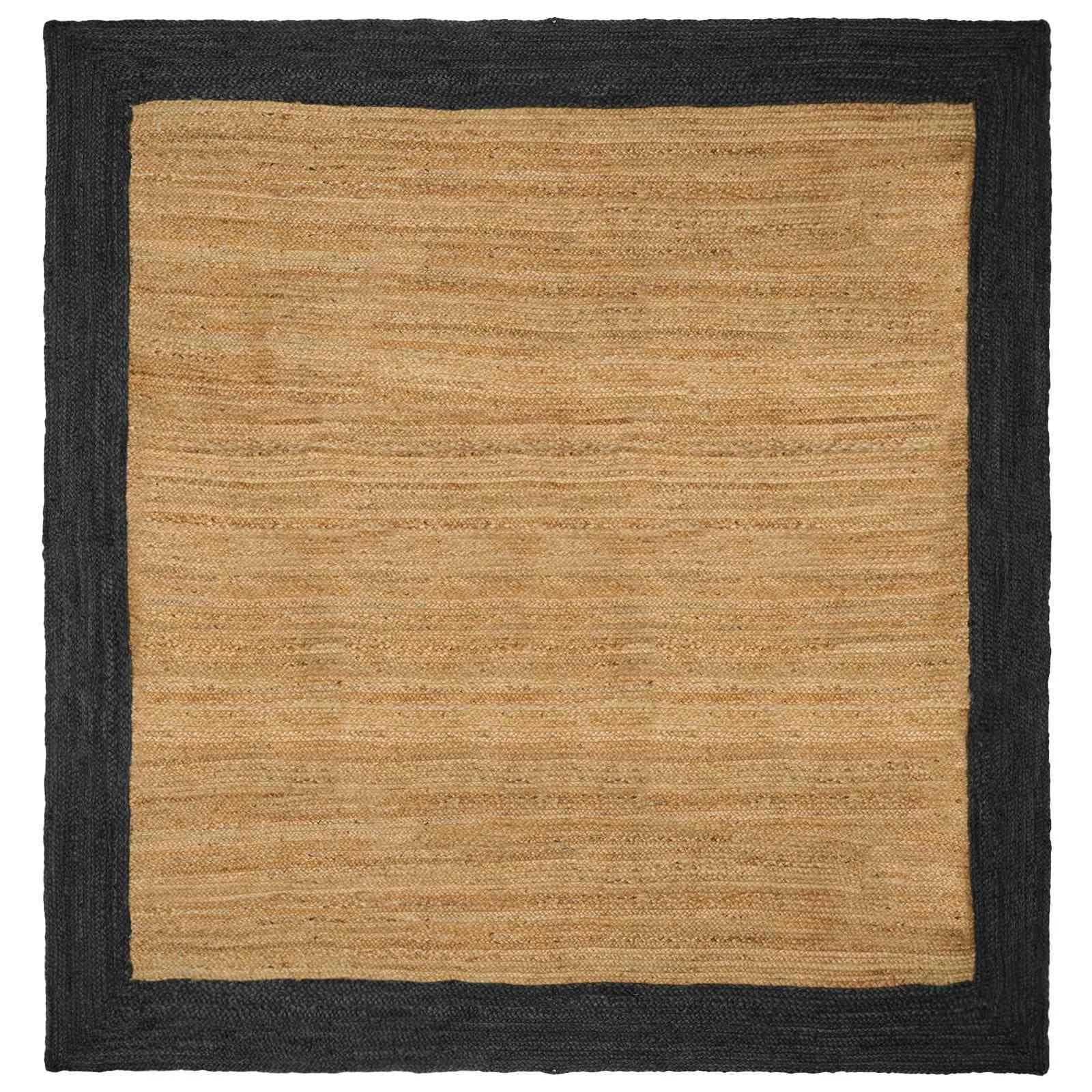Preproge za površine Temno siva 240 x 240 cm Juta