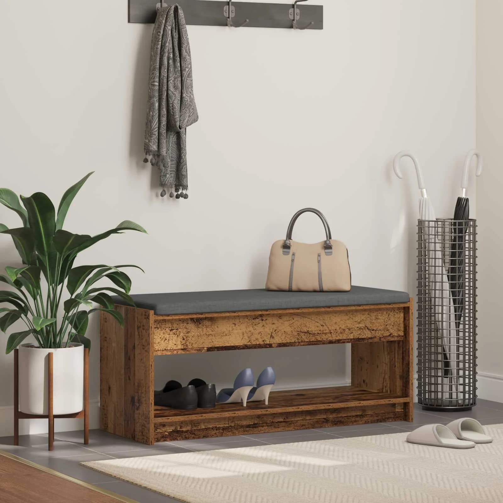 Haldna klop Star les 103 x 38 x 45 cm Oblikovan Les in Tkanina