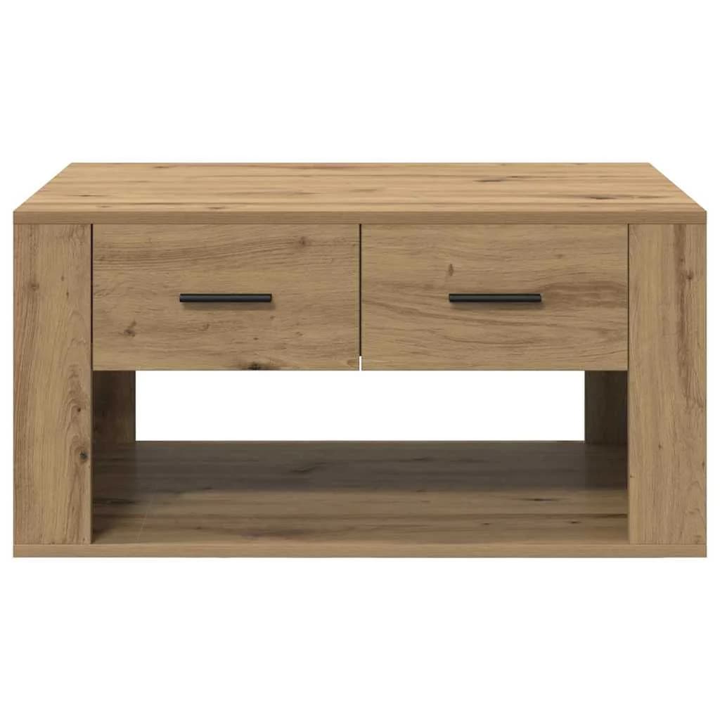 Klubska miza Umetni hrast 80 x 50 x 40 cm Inženirski les - slika 6