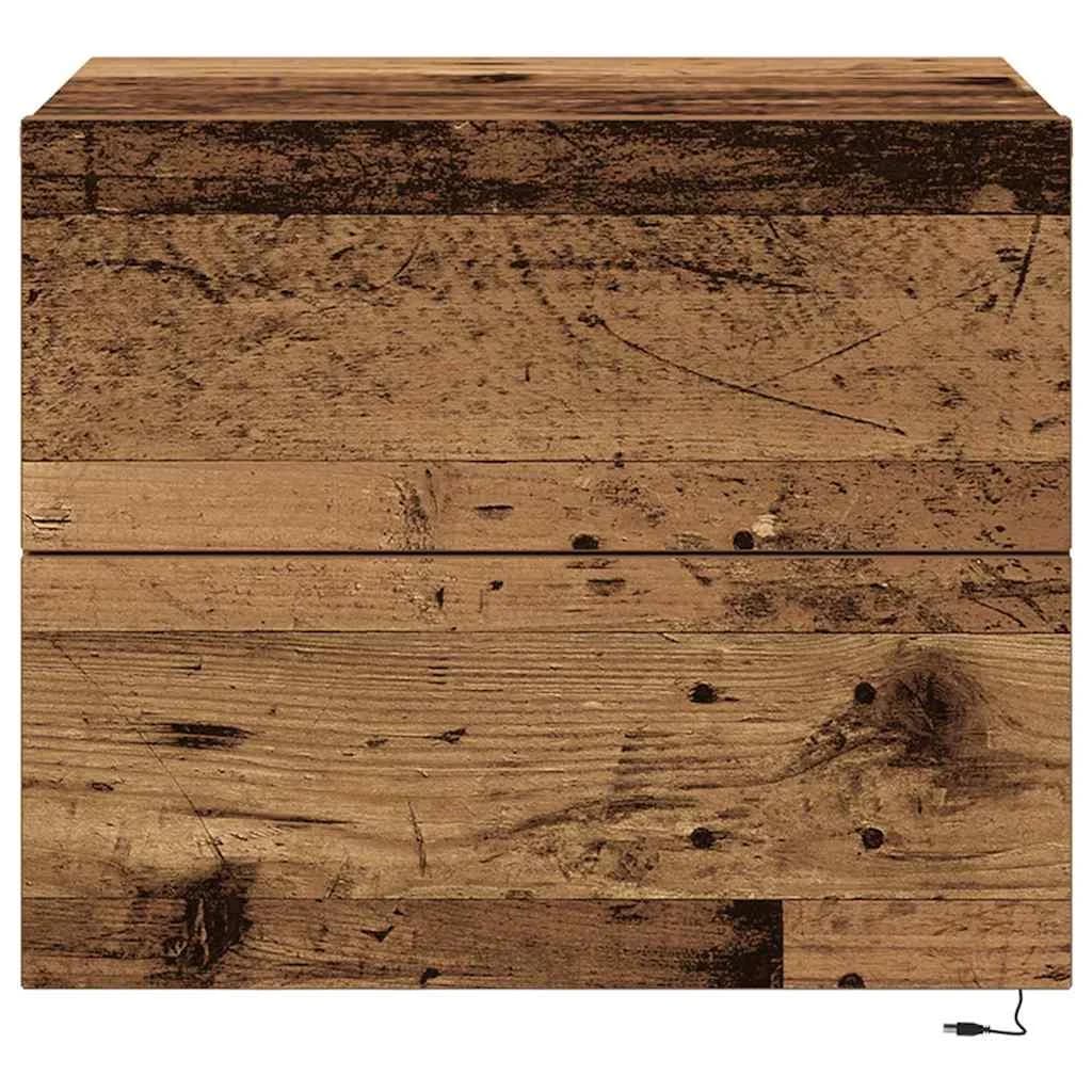 Nočna omarica 2 kos Star les 50 x 39 x 41 cm Inženirski les - slika 8