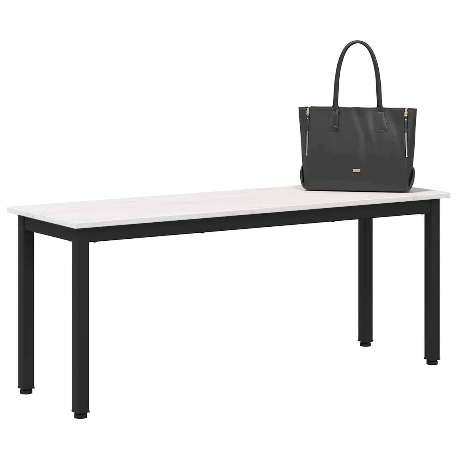 klop Bela 110 x 35 x 45 cm Masivno borovo les - slika 3