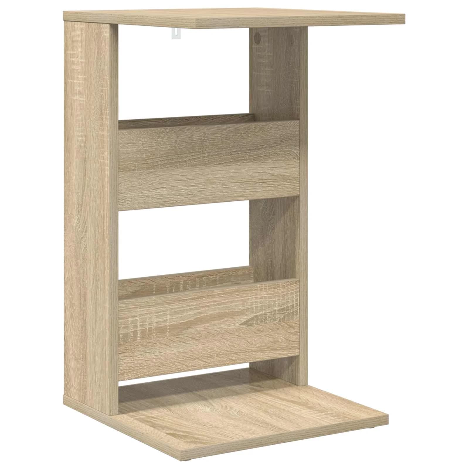 Stranska miza Sonoma hrast 40 x 35 x 60,5 cm Inženirski les - slika 2