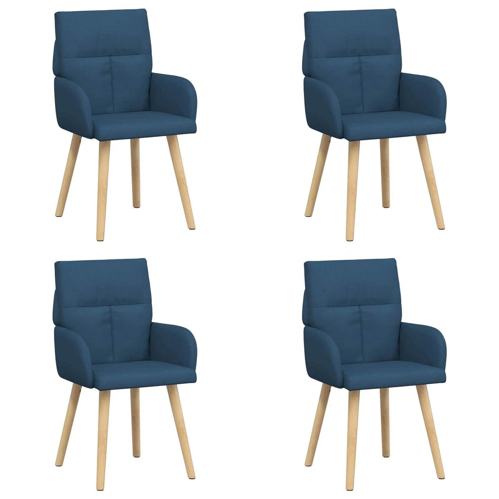 Jedilni stoli 4 kos Blago Modra 60 x 56 x 96 cm - slika 2