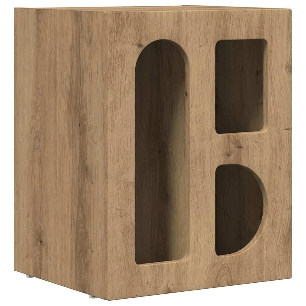 Nočna omarica ELST 2 kos Umetni hrast 40 x 35 x 50 cm - slika 5