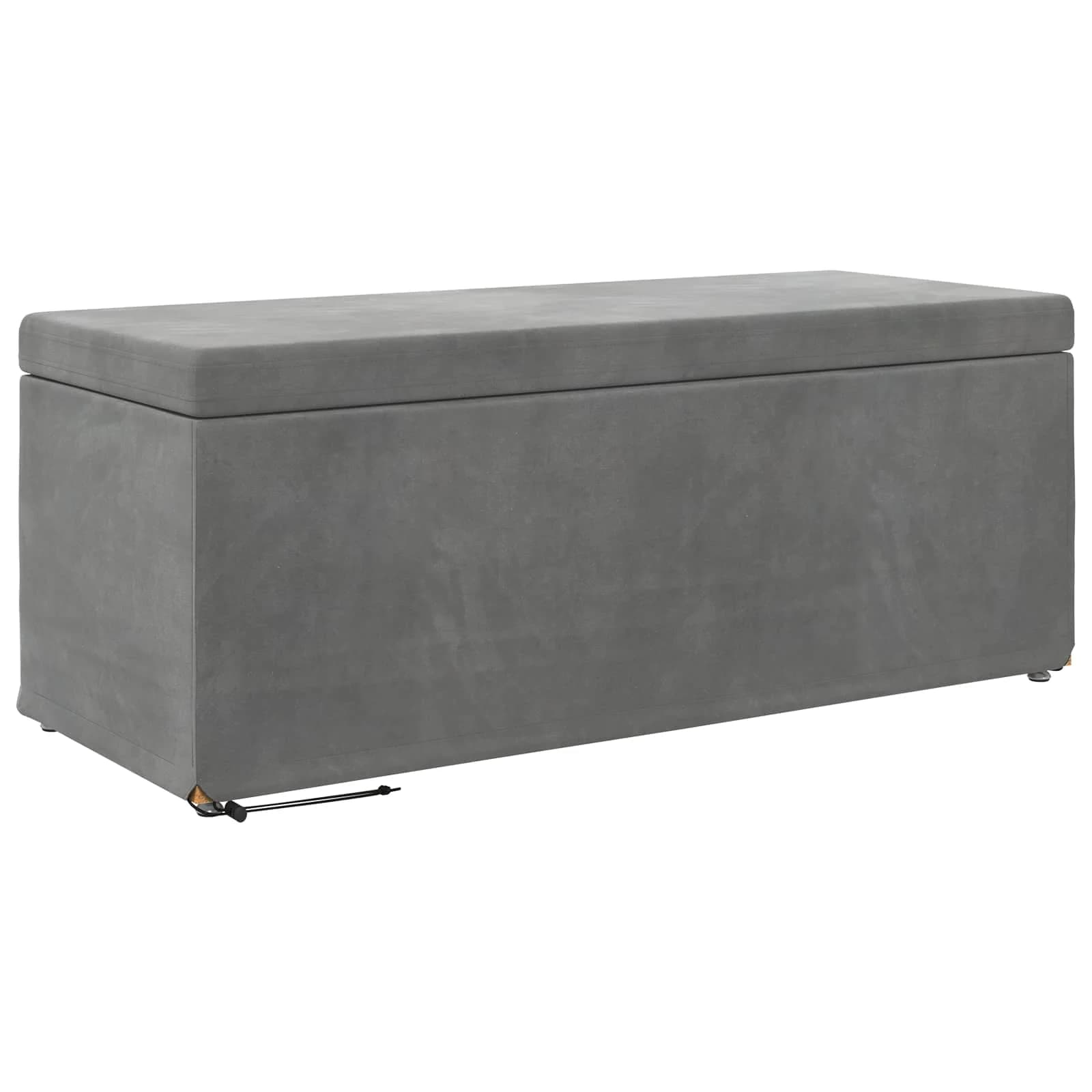 Stolica Temno siva 101 x 41 x 40 cm Samet in Umetno Leseno - slika 2