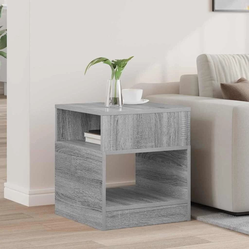 Stranska miza Siva Sonoma 40,5 x 40 x 45 cm Inženirski les
