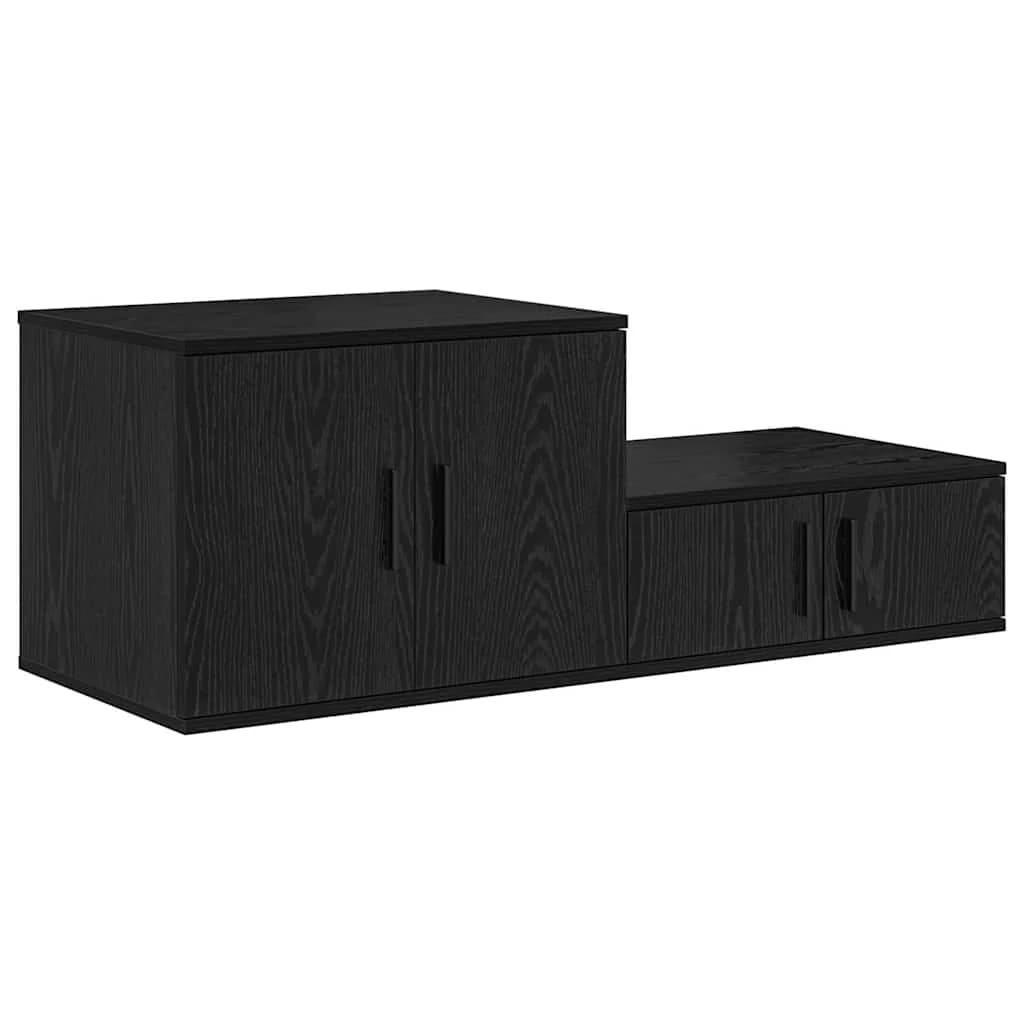 Omarica za shranjevanje 2 kos Črna Orehovina 118 x 41 x 40 cm - slika 5