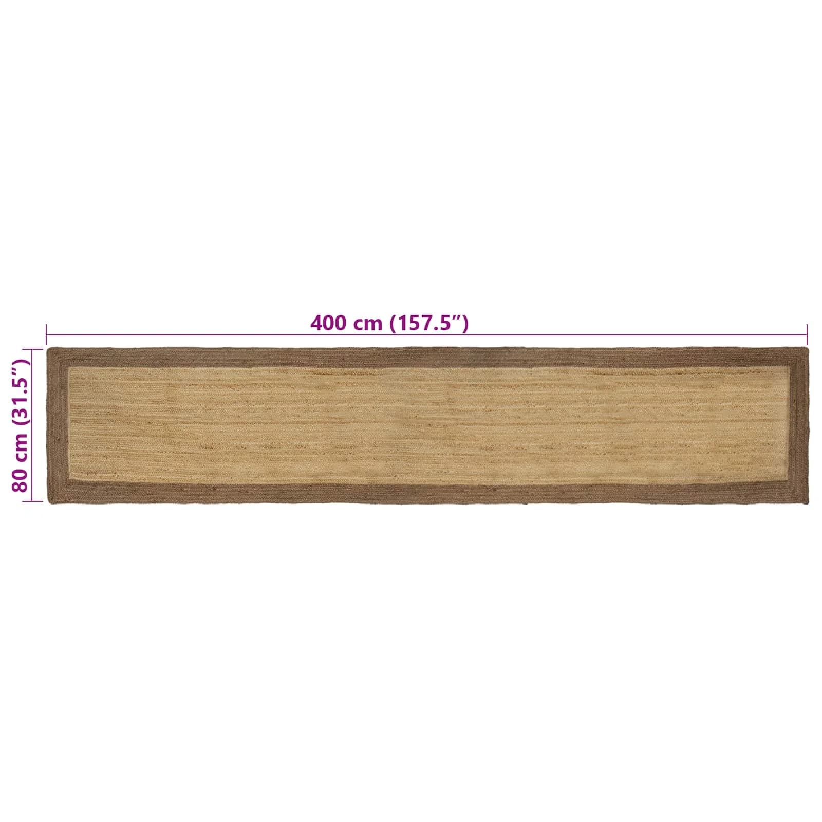 Preproge za površine Siva 80 x 400 cm Juta - slika 8