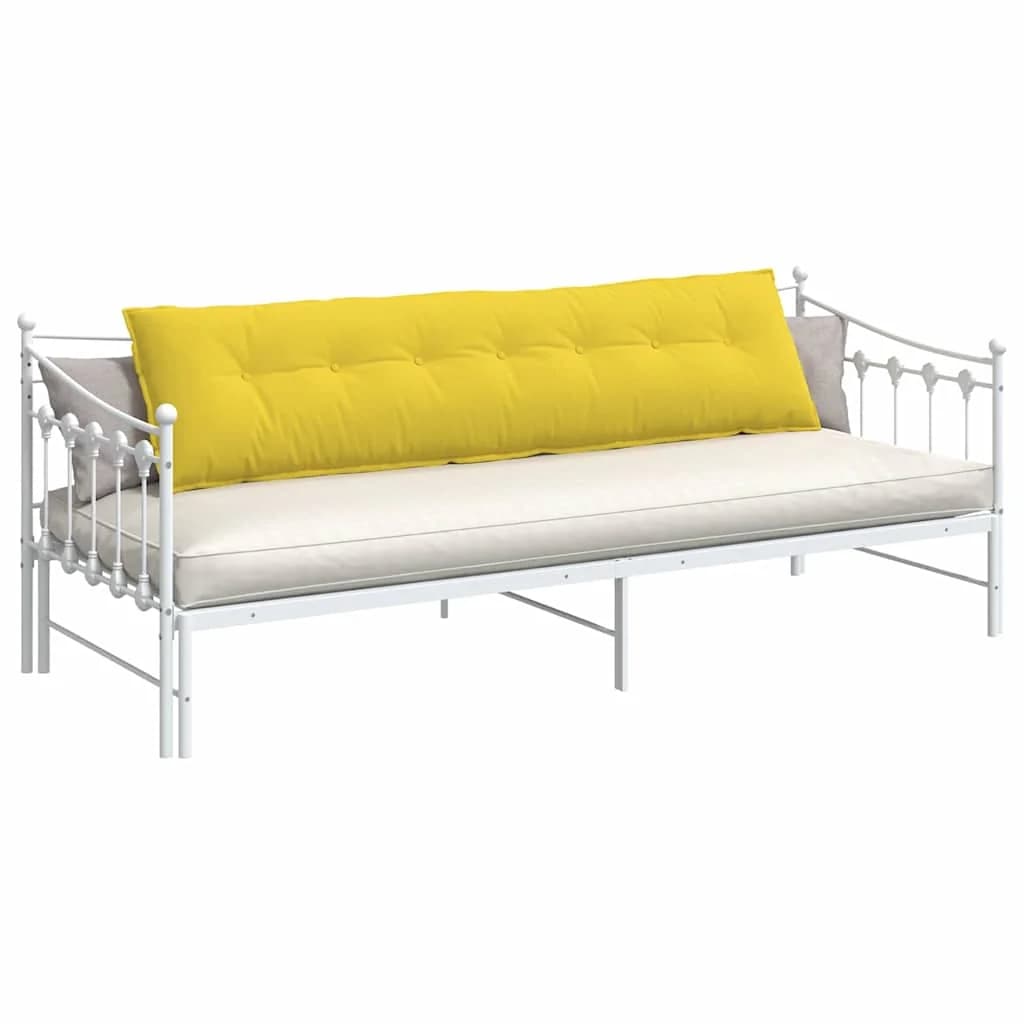 Poglavni vzglavnik Svetlo rumena 200 x 19 x 50 cm blago - slika 3