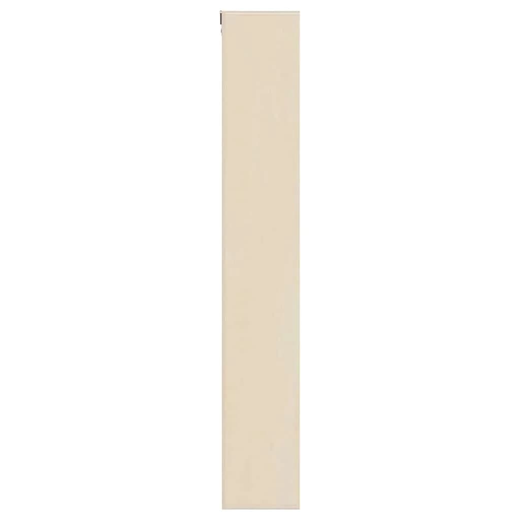 Stenska vitrina s polico Bež 80 x 8,5 x 54 cm Vezani les - slika 6