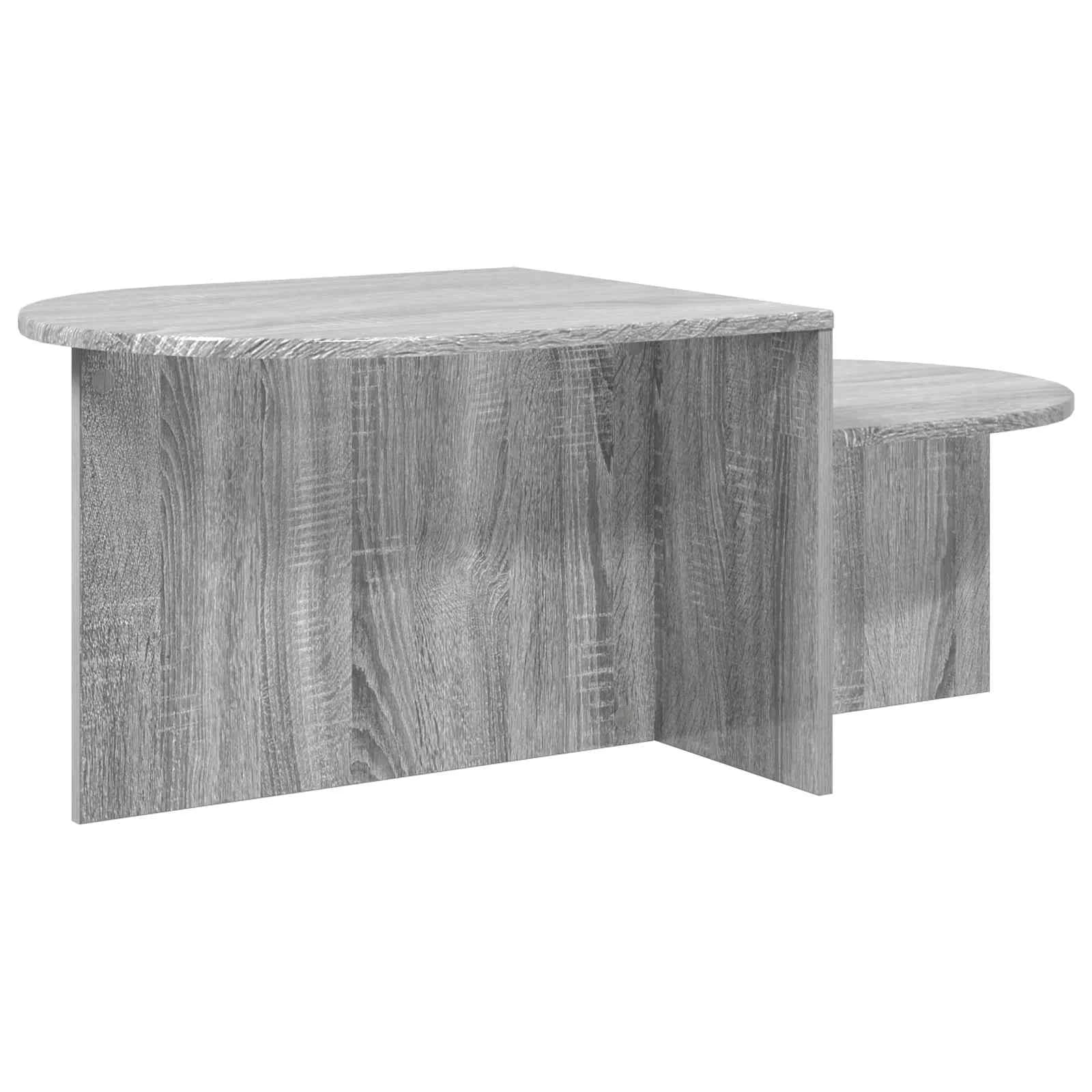 Klubska miza Siva Sonoma 100 x 50 x 40 cm Inženirski les - slika 7