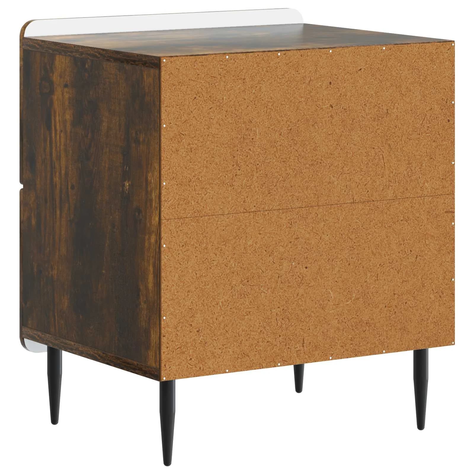 Nočna omarica 2 kos Dimljen hrast 43 x 34,5 x 49,5 cm - slika 9