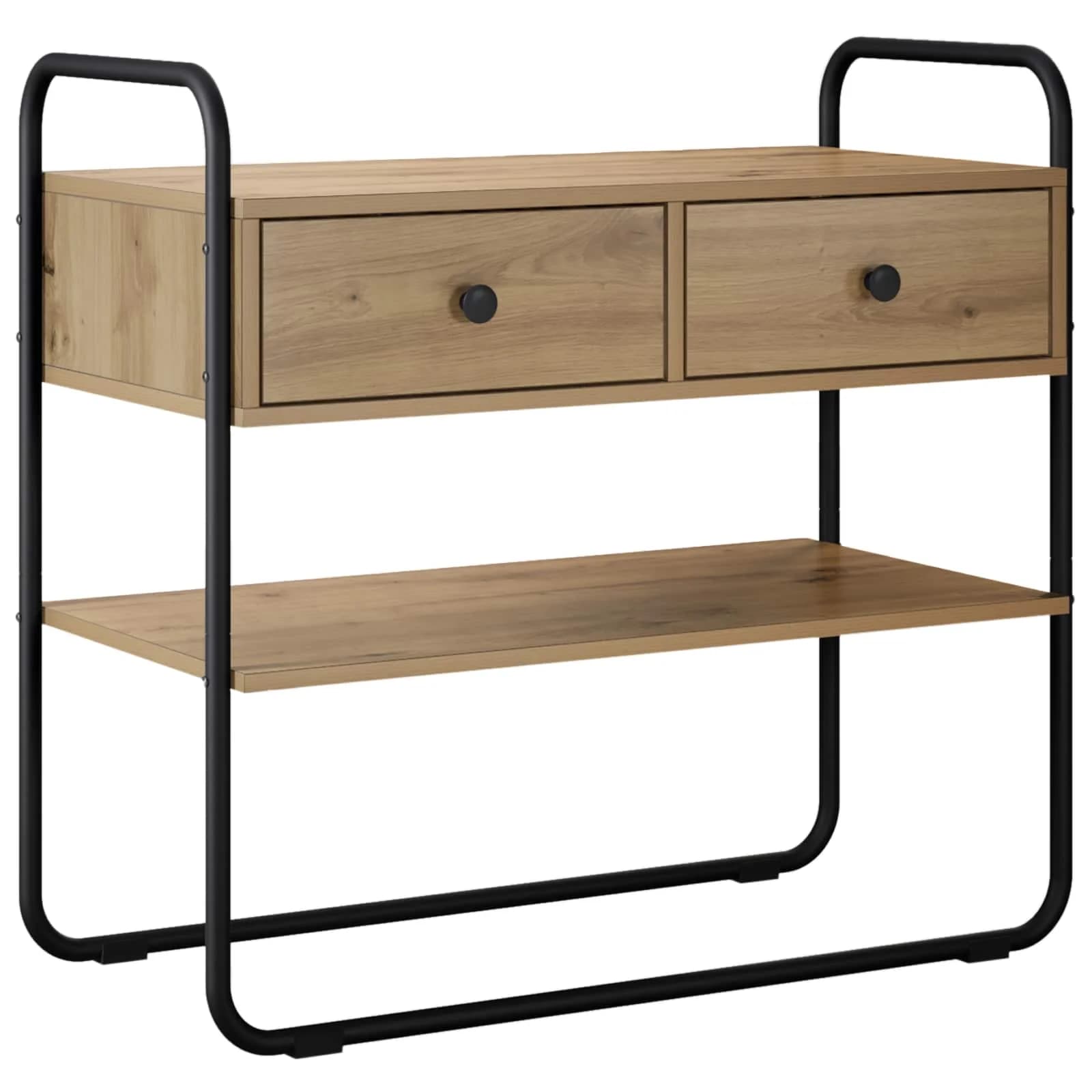 Konzolna miza Artisan hrast 100 x 40 x 75 cm Inženirski les - slika 2
