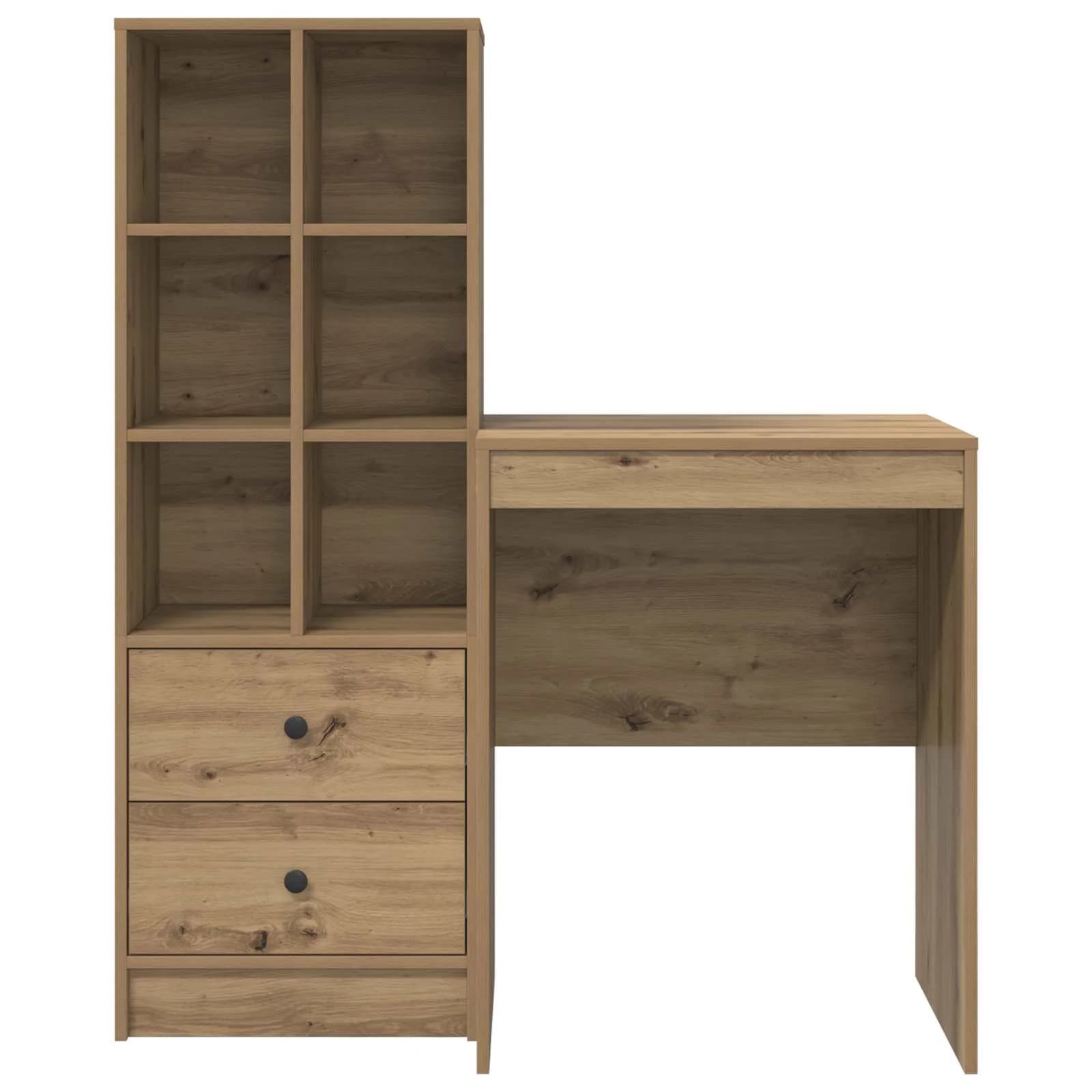 Miza Umetni hrast 105,5 x 50 x 127 cm 2 kos - slika 8