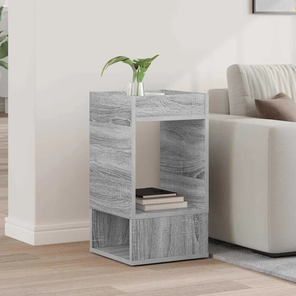 Stranska miza Siva Sonoma 30 x 30 x 56 cm Inženirski les