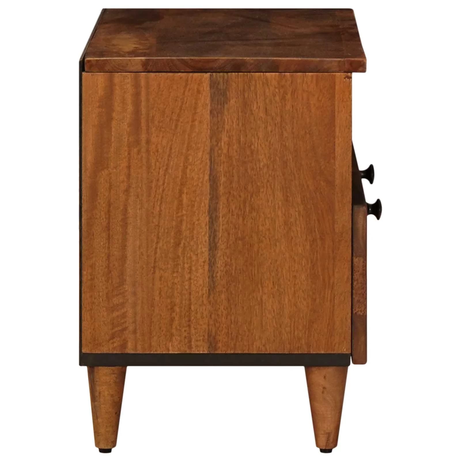 Klubska miza s predalom Rjava 80 x 54 x 40 cm Masiven les manga - slika 5