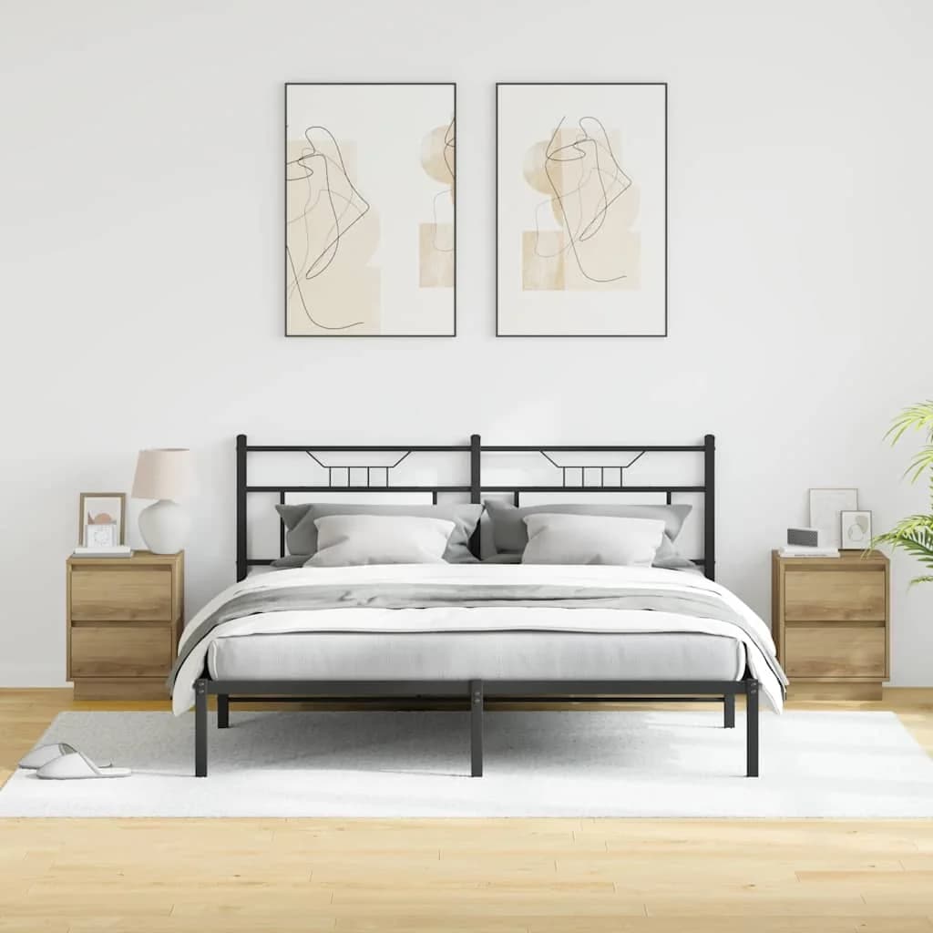 Nočna omarica 2 kos Umetni hrast 39 x 34,5 x 50 cm - slika 4