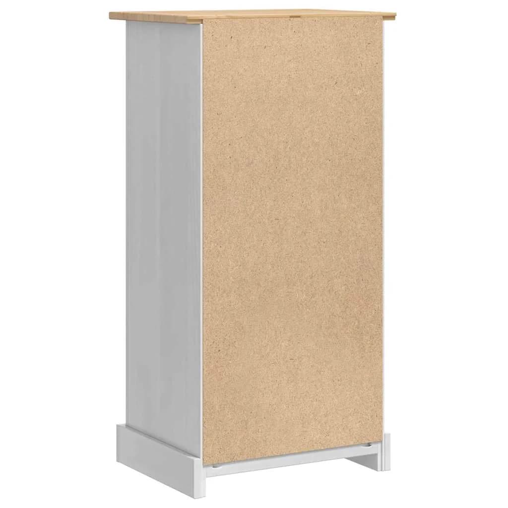 Nočna omarica Corona Bela 53 x 39 x 103 cm Masivno borovo les - slika 8
