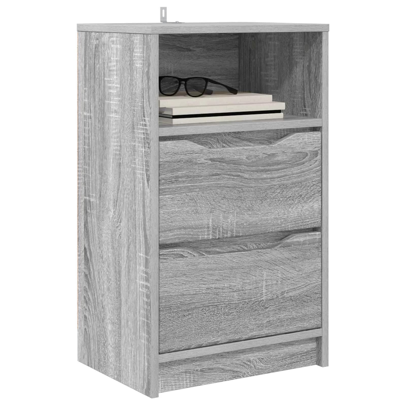 Posteljne mize 2 kos Siva Sonoma 40 x 30 x 467 cm - slika 3