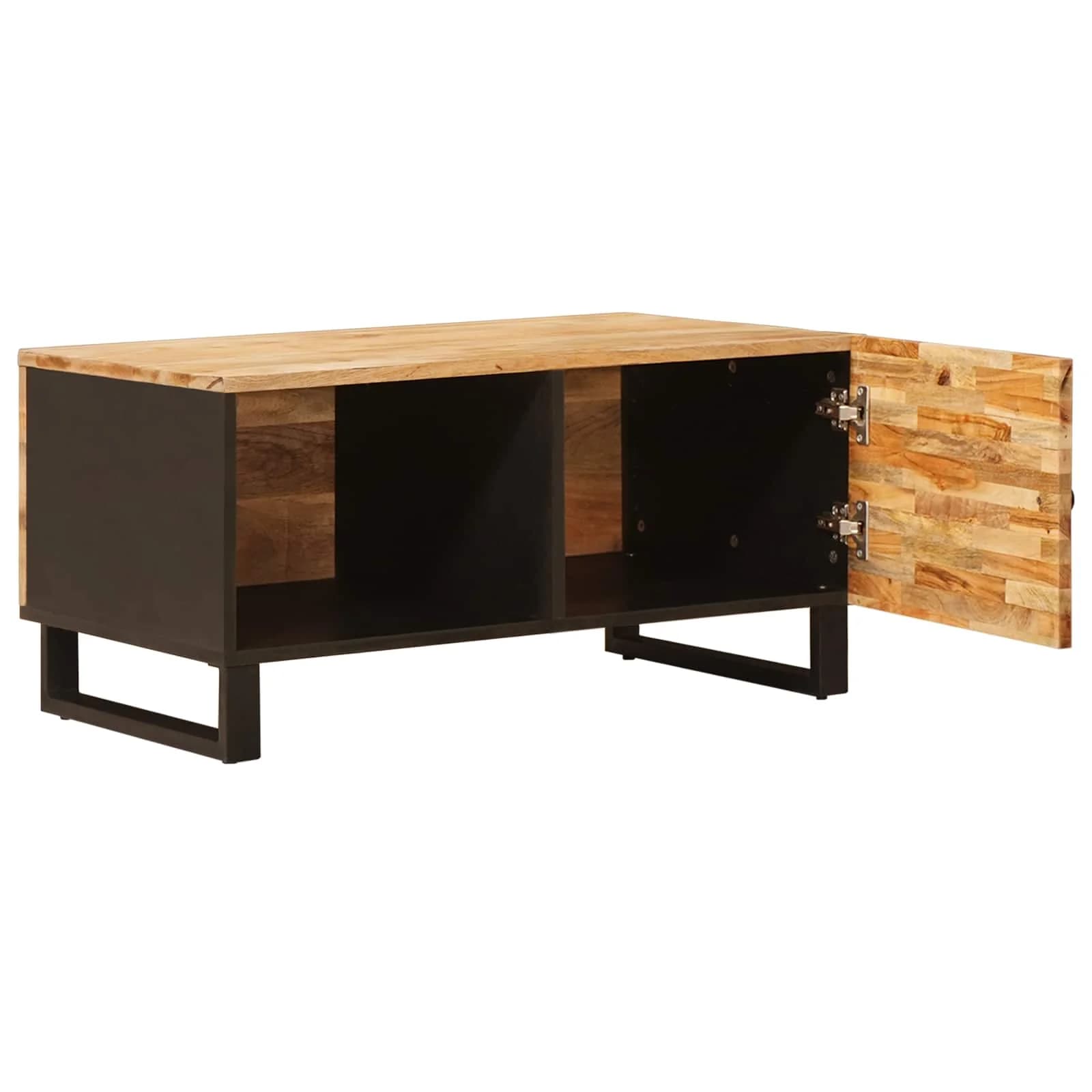 Klubska miza Rjava 80 x 50 x 40 cm Masiven les manga - slika 2