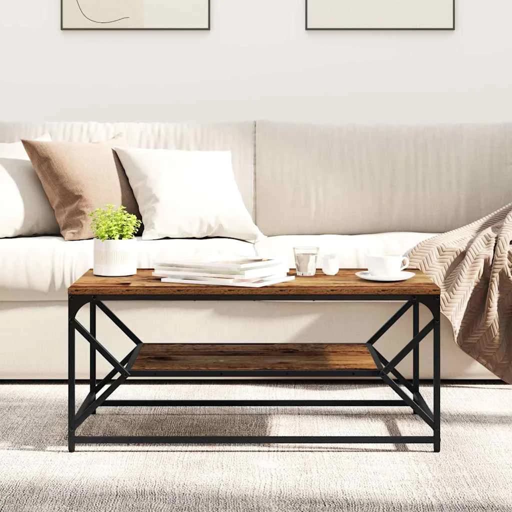 Klubska miza Star les 90 x 50 x 40 cm Inženirski les in jeklo - slika 4