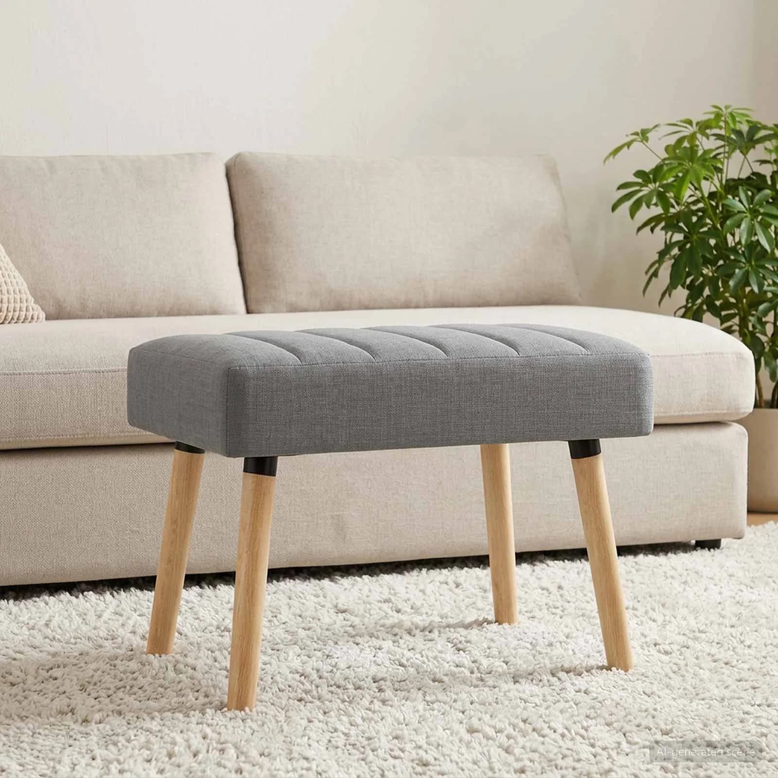 Bench z kanalnim oblazinjenjem Svetlo siva 60 x 40 x 45 cm - slika 3