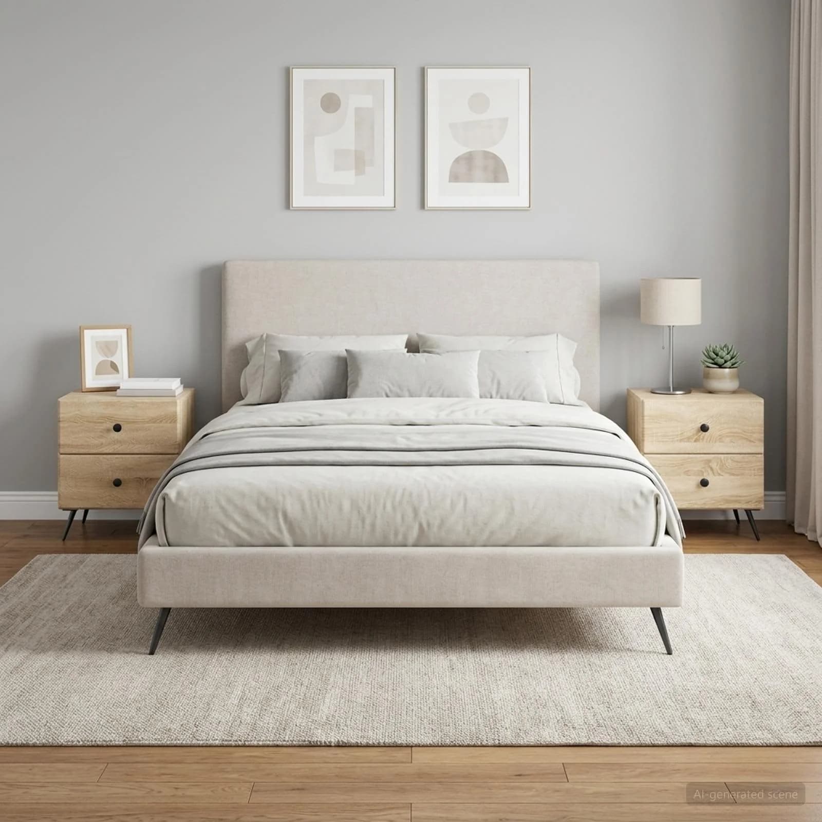 Nočna omarica 2 kos Sonoma hrast 43 x 34,5 x 47,5 cm