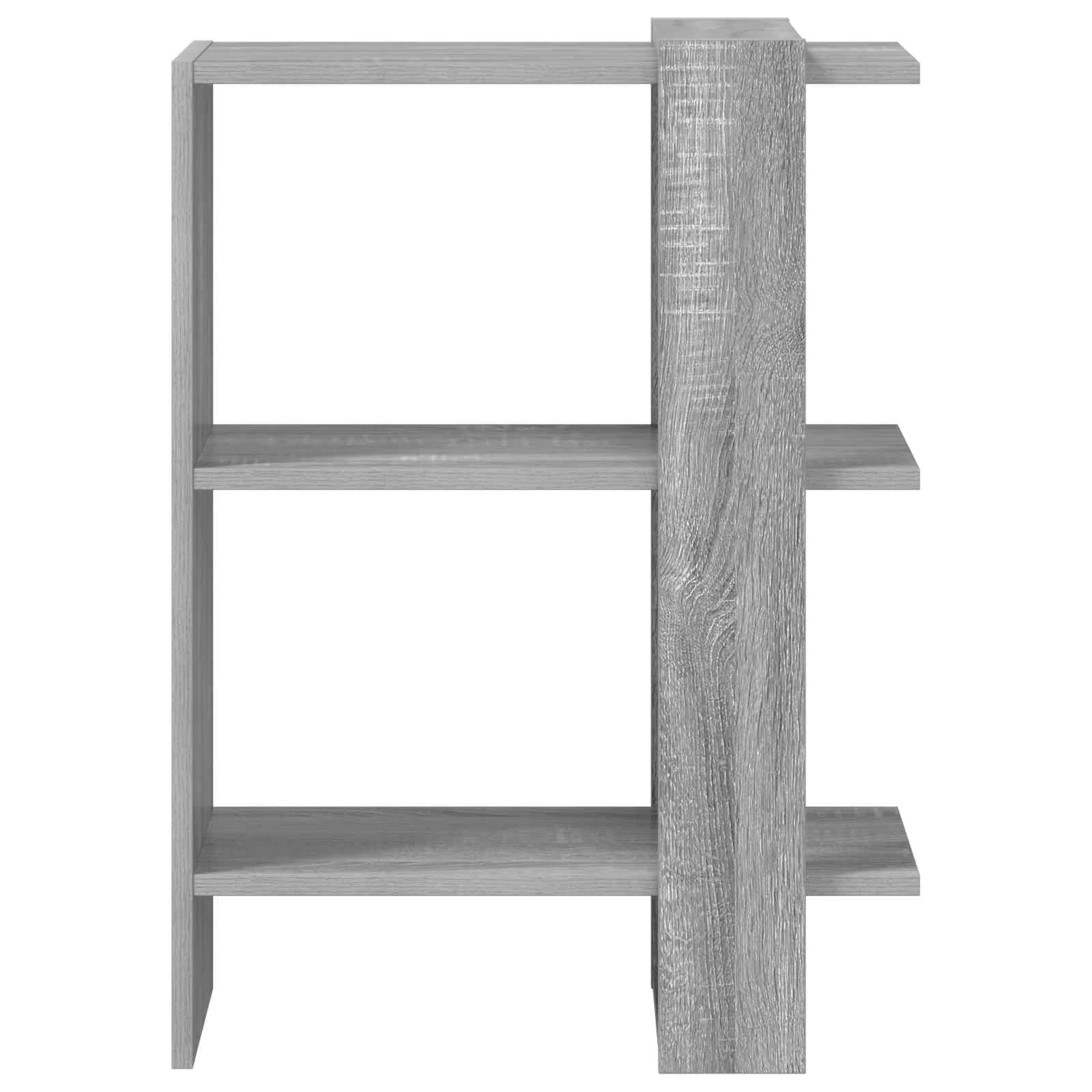 Knjižna polica 2 nivojev 52 x 25 x 71,5 cm Inženirski les - slika 5