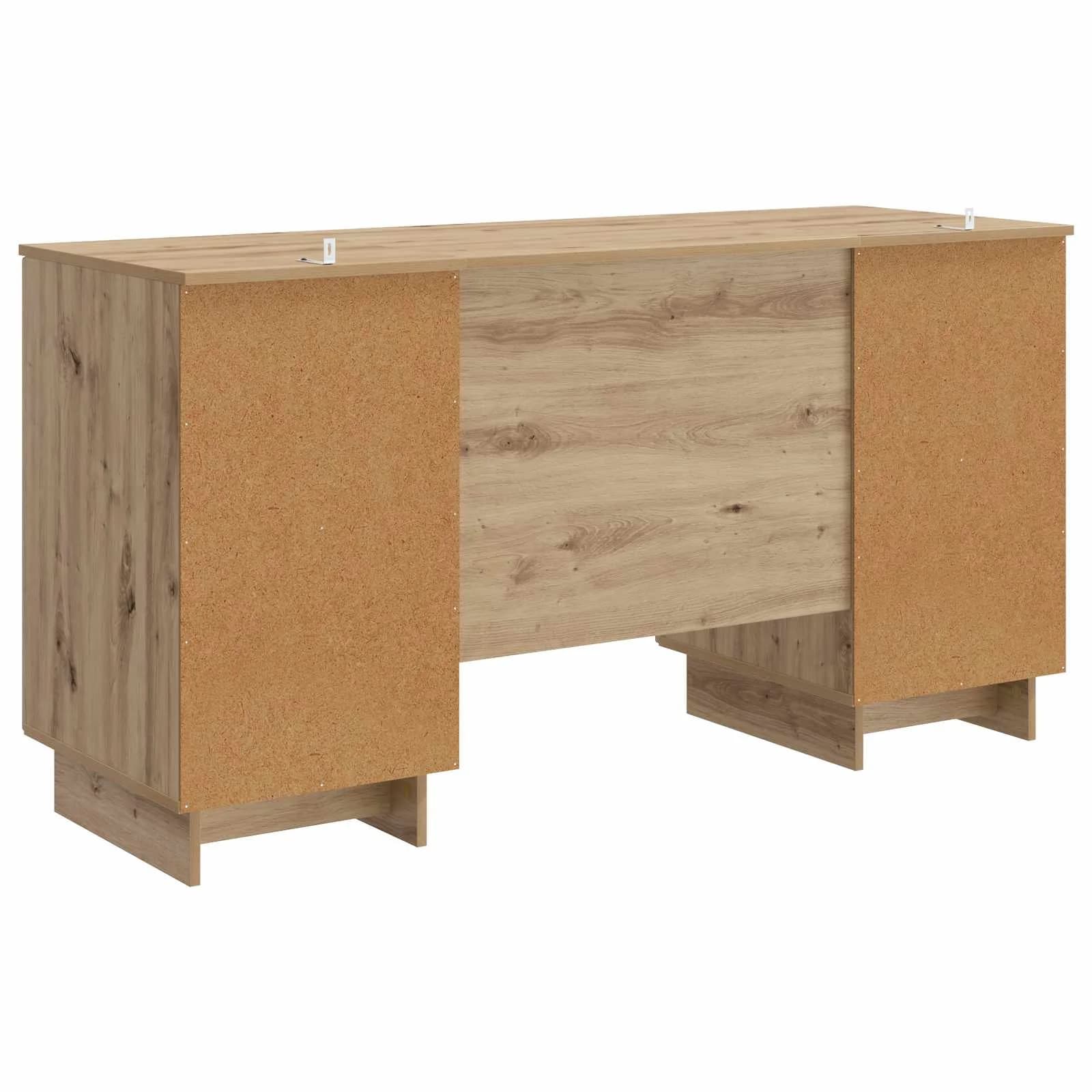 Miza Artisan hrast Inženirski les 142,5 x 50 x 75 cm - slika 7