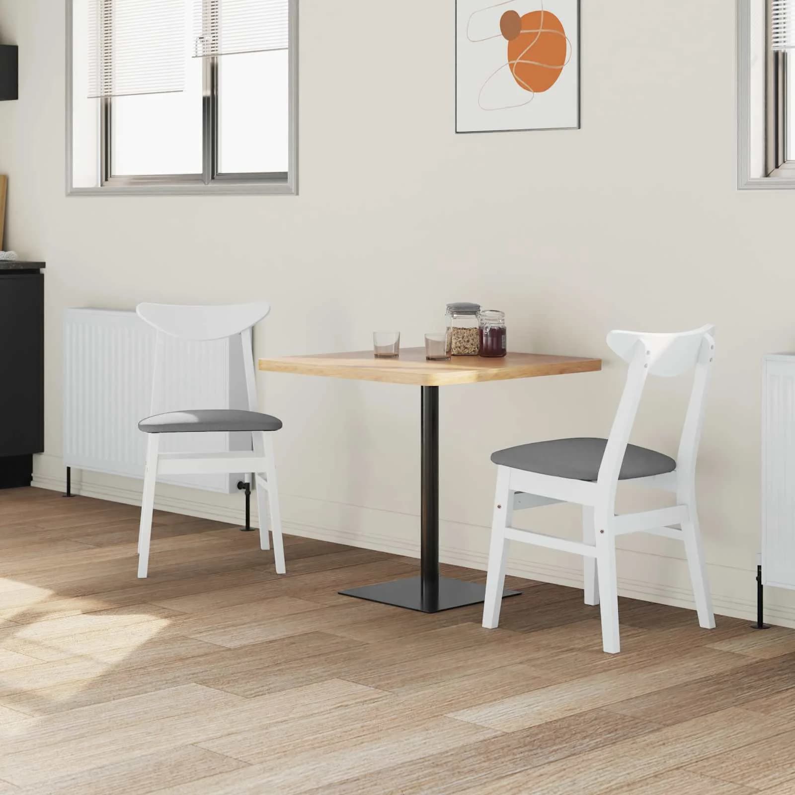 Jedilni stoli 2 kos Masivno gumovo les Bela 42 x 47,5 x 81 cm - slika 3