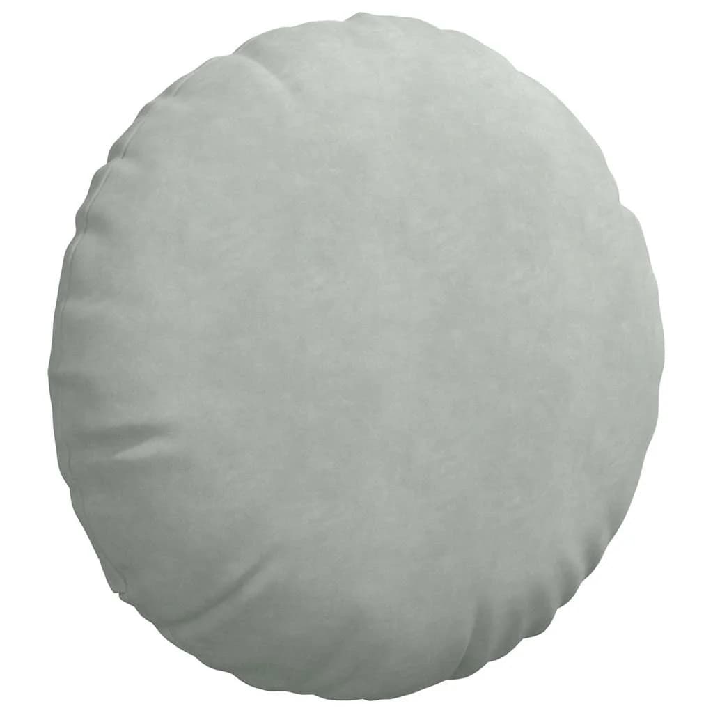 Sedežne blazine 2 pcs Svetlo siva Ø 40 x 13 cm Žamet - slika 5