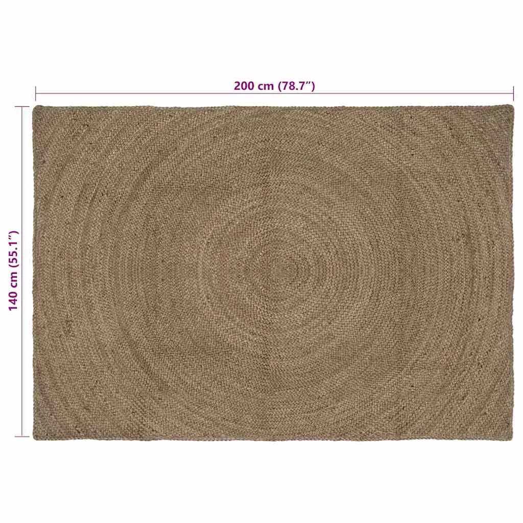 Preproge za površine Siva 140 x 200 cm Juta - slika 7