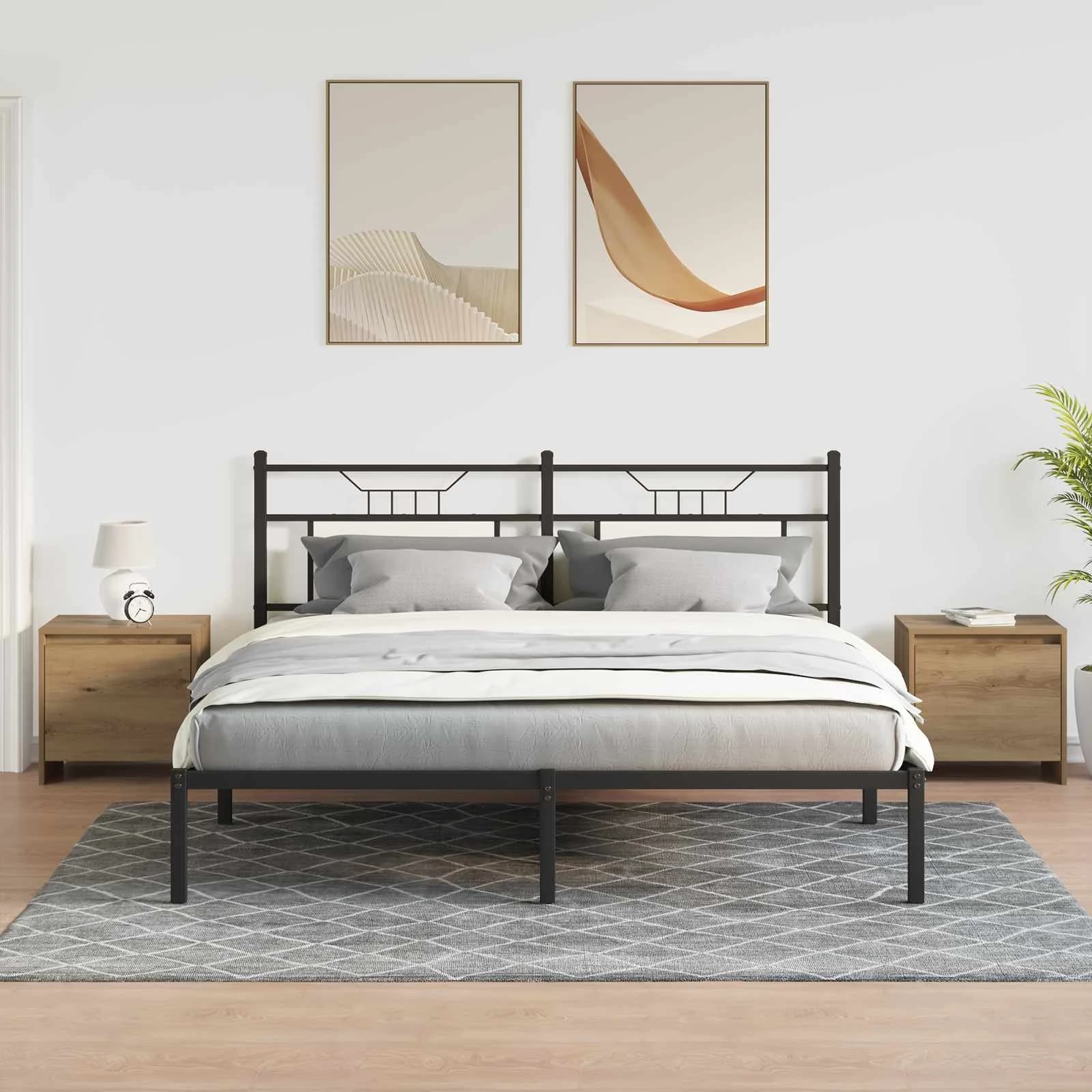 Nočna omarica Oreh 45 x 34 x 44,5 cm Inženirski les - slika 4