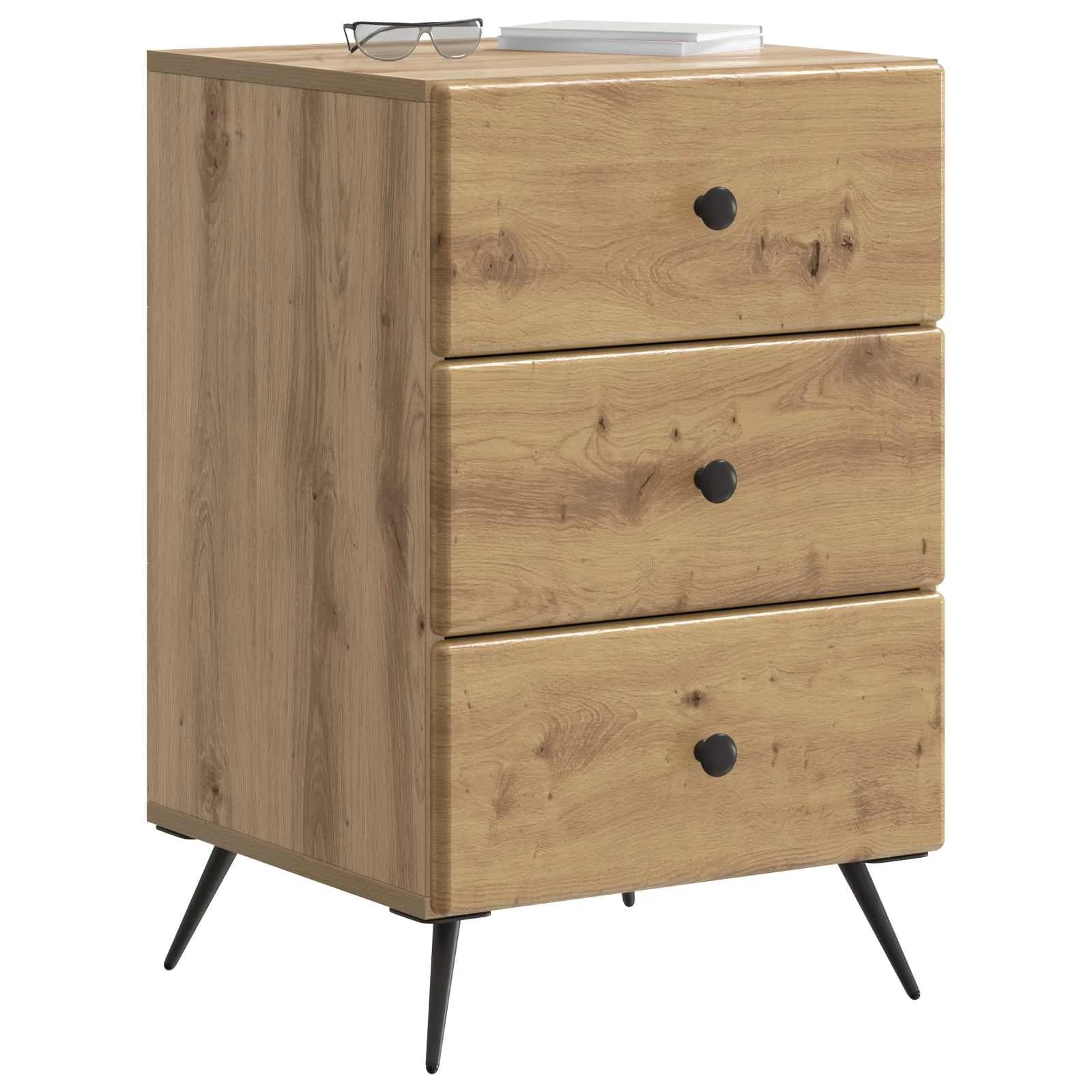 Nočna omarica Artisan hrast 43 x 41 x 66,5 cm Inženirski les - slika 3