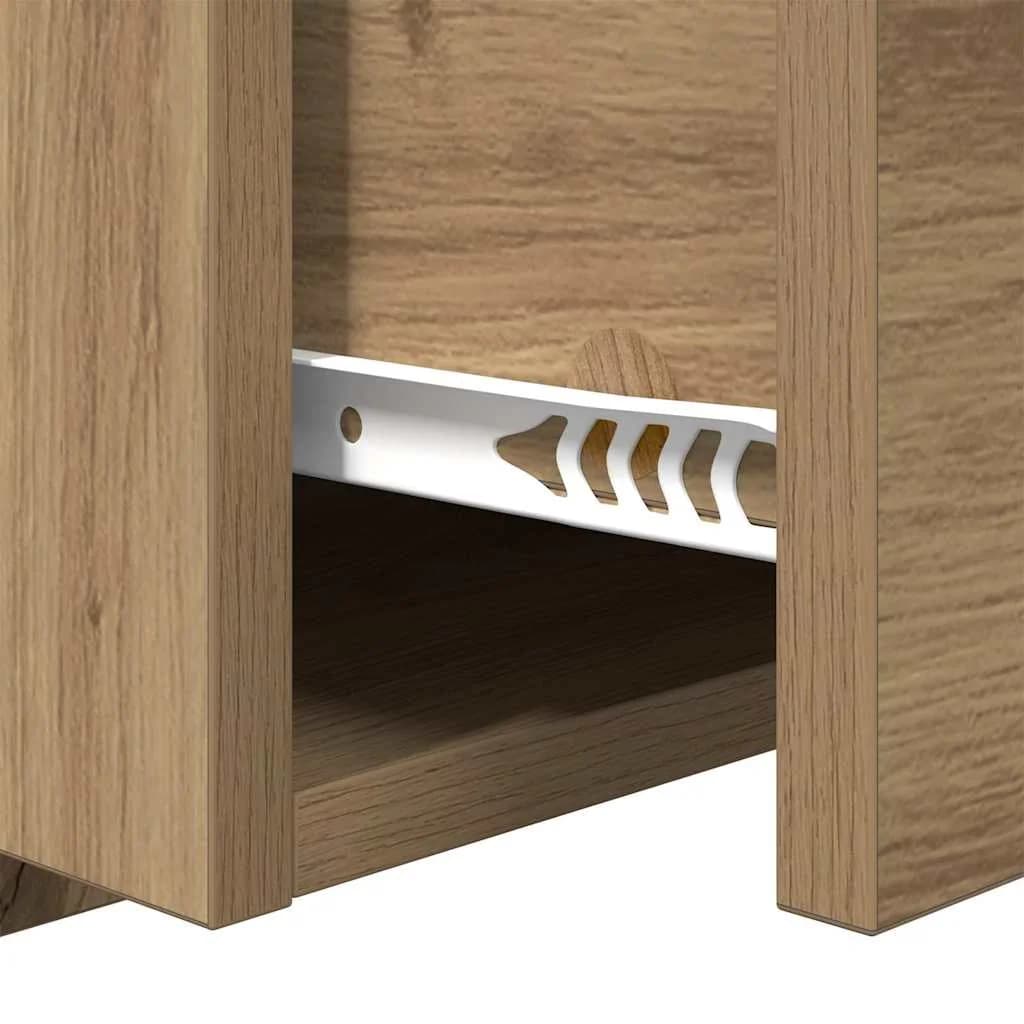 Nočna omarica 2 kos Umetni hrast 50 x 32,5 x 80 cm - slika 11