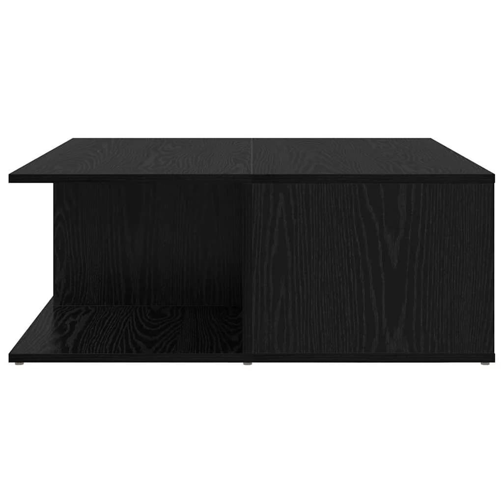 Klubska miza Črni hrast 80 x 80 x 31 cm Inženirski les - slika 7