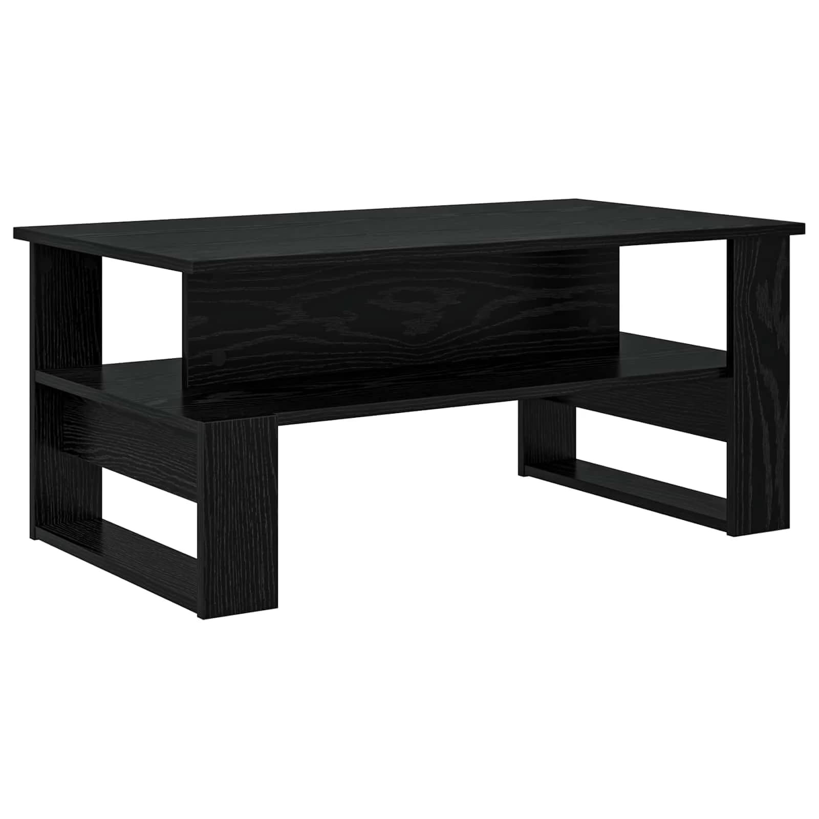 Klubska miza Črna Orehovina 90 x 50 x 40 cm Inženirski les - slika 2