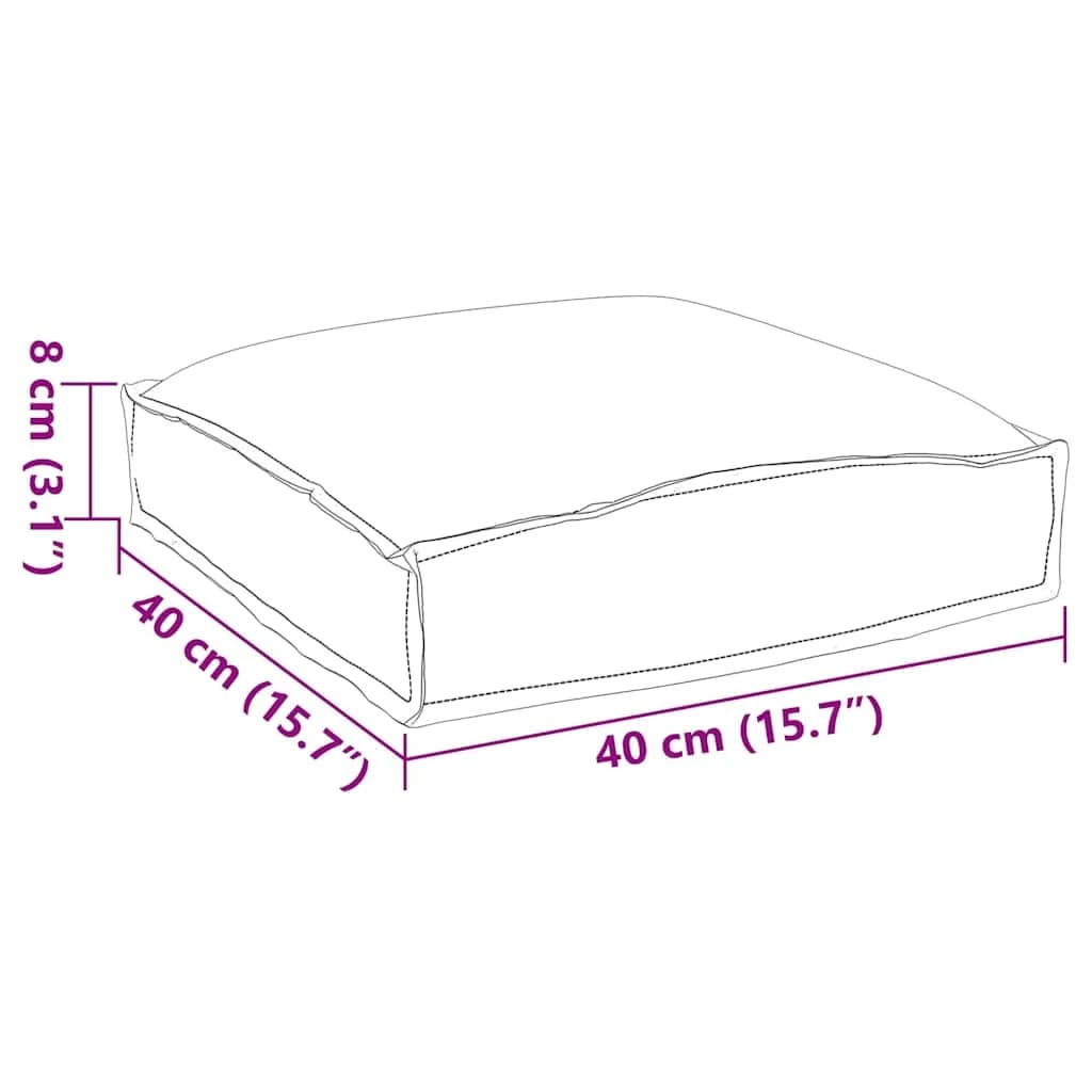 Blazina 2 kos Oxford tkanina večbarvno 40 x 40 x 8 cm - slika 11