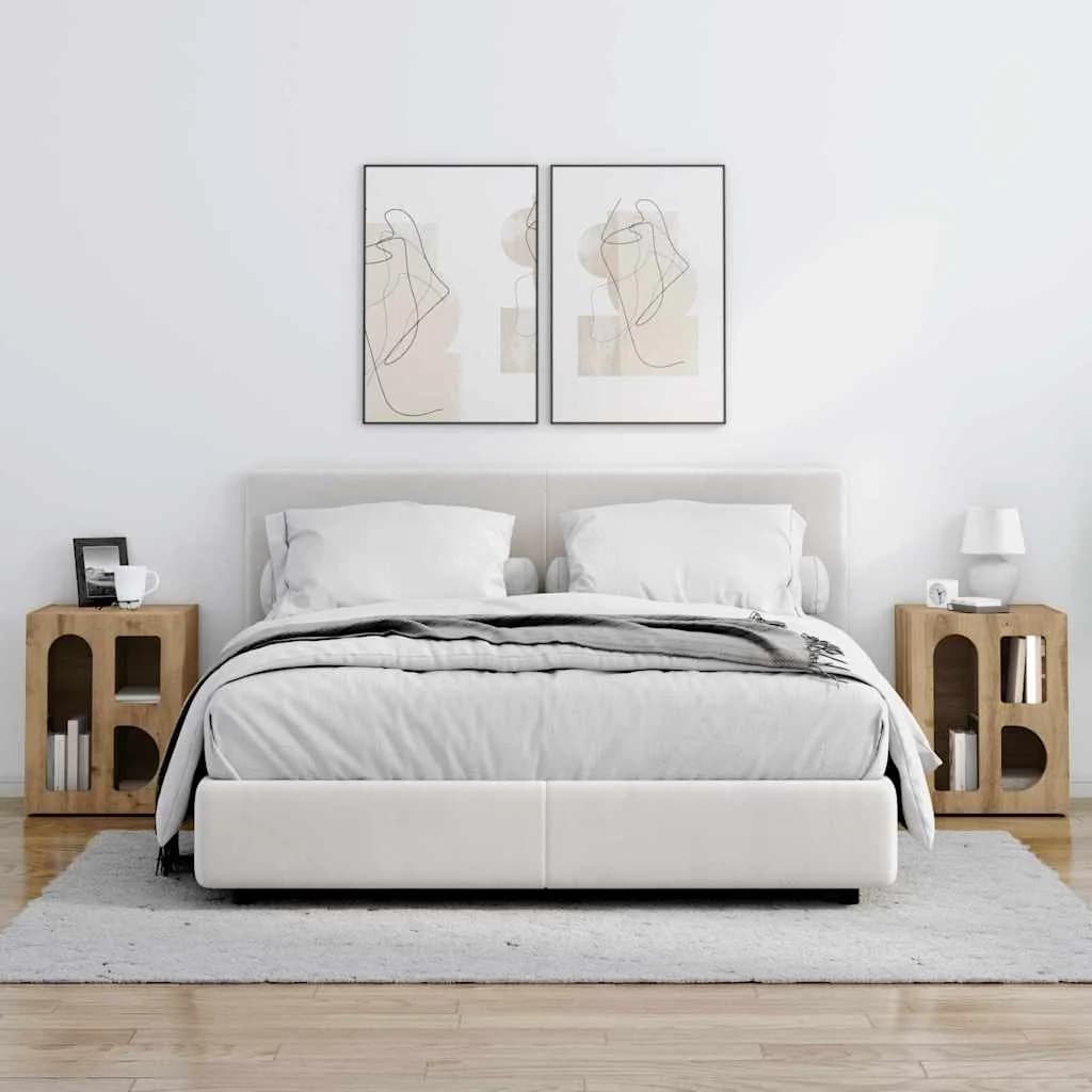 Nočna omarica ELST 2 kos Umetni hrast 40 x 35 x 50 cm - slika 4