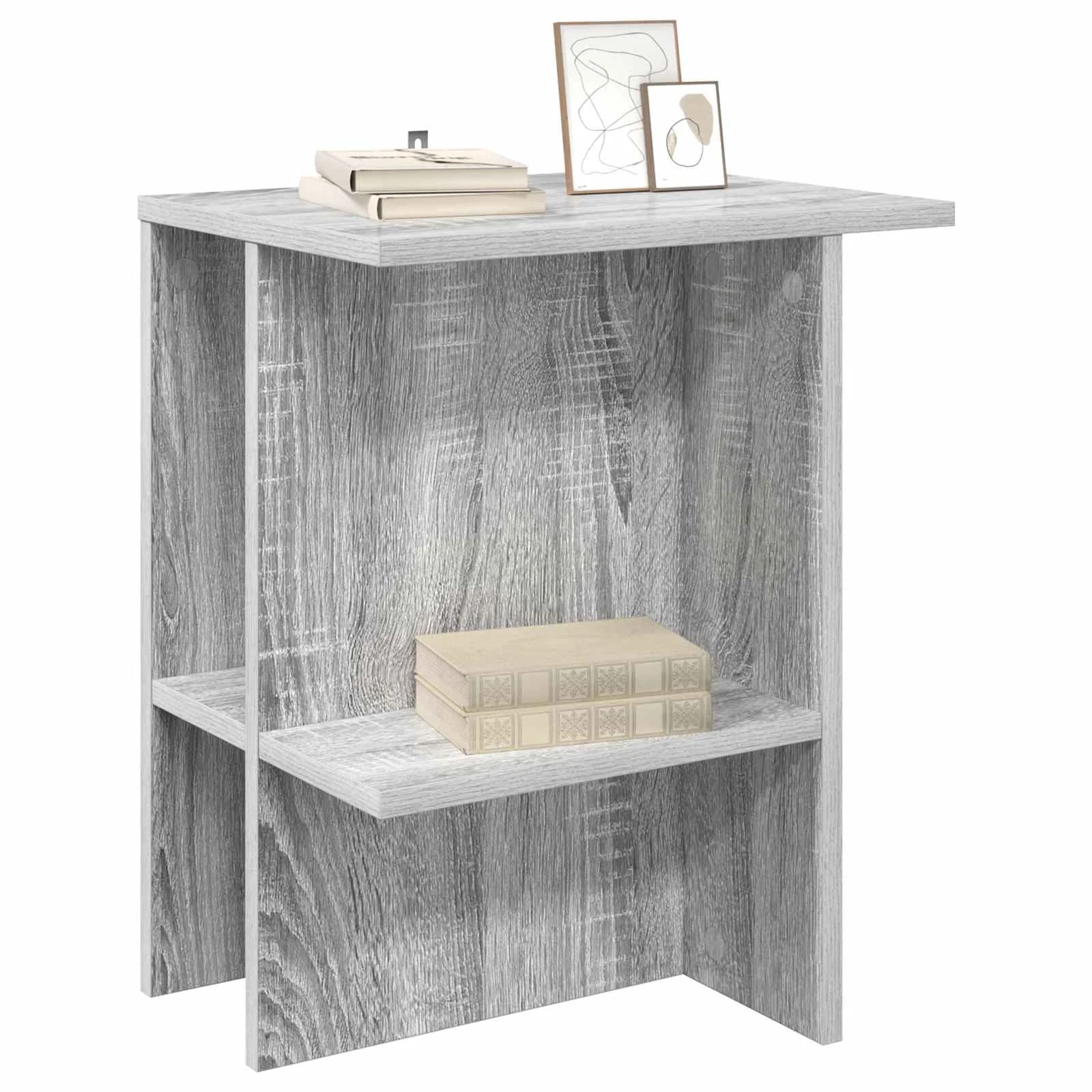 Klubska miza 2 kos Siva Sonoma 40 x 30 x 49 cm Inženirski les - slika 3
